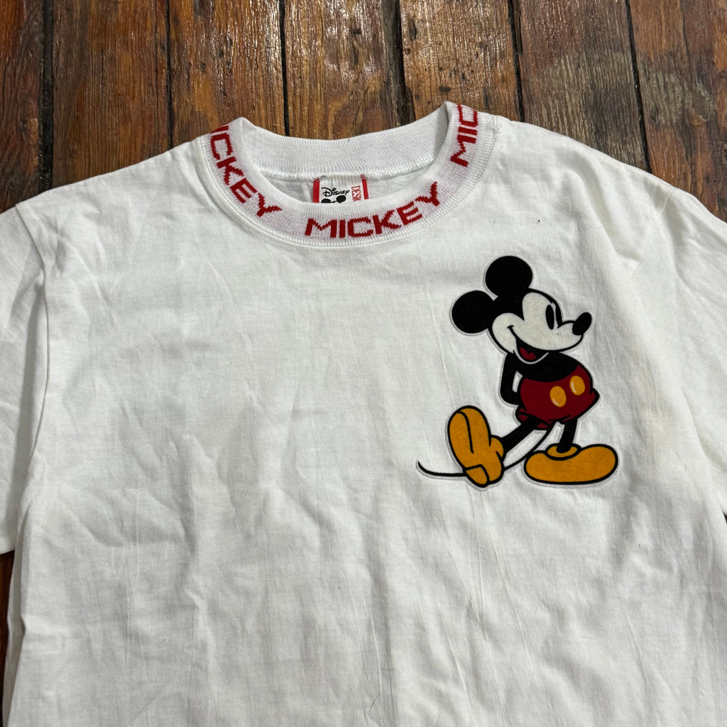 Vintage Mickey Mouse Ringer T-shirt Sz M