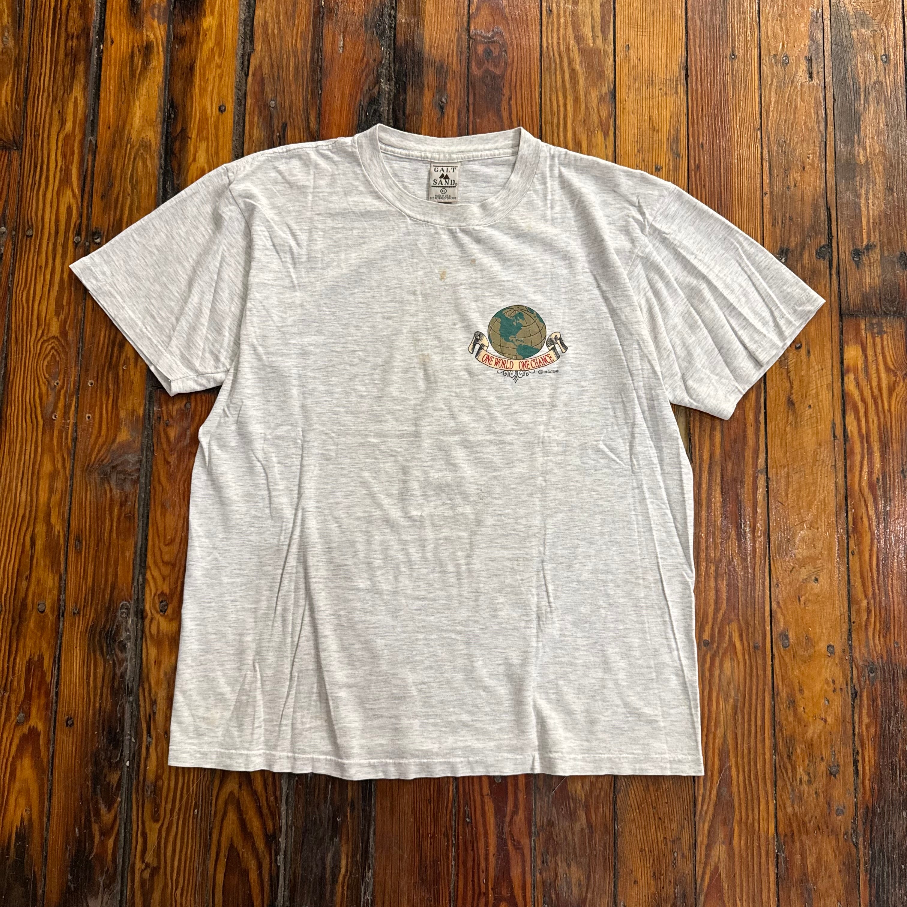 Vintage One world, One chance Endangered T-shirt Sz L