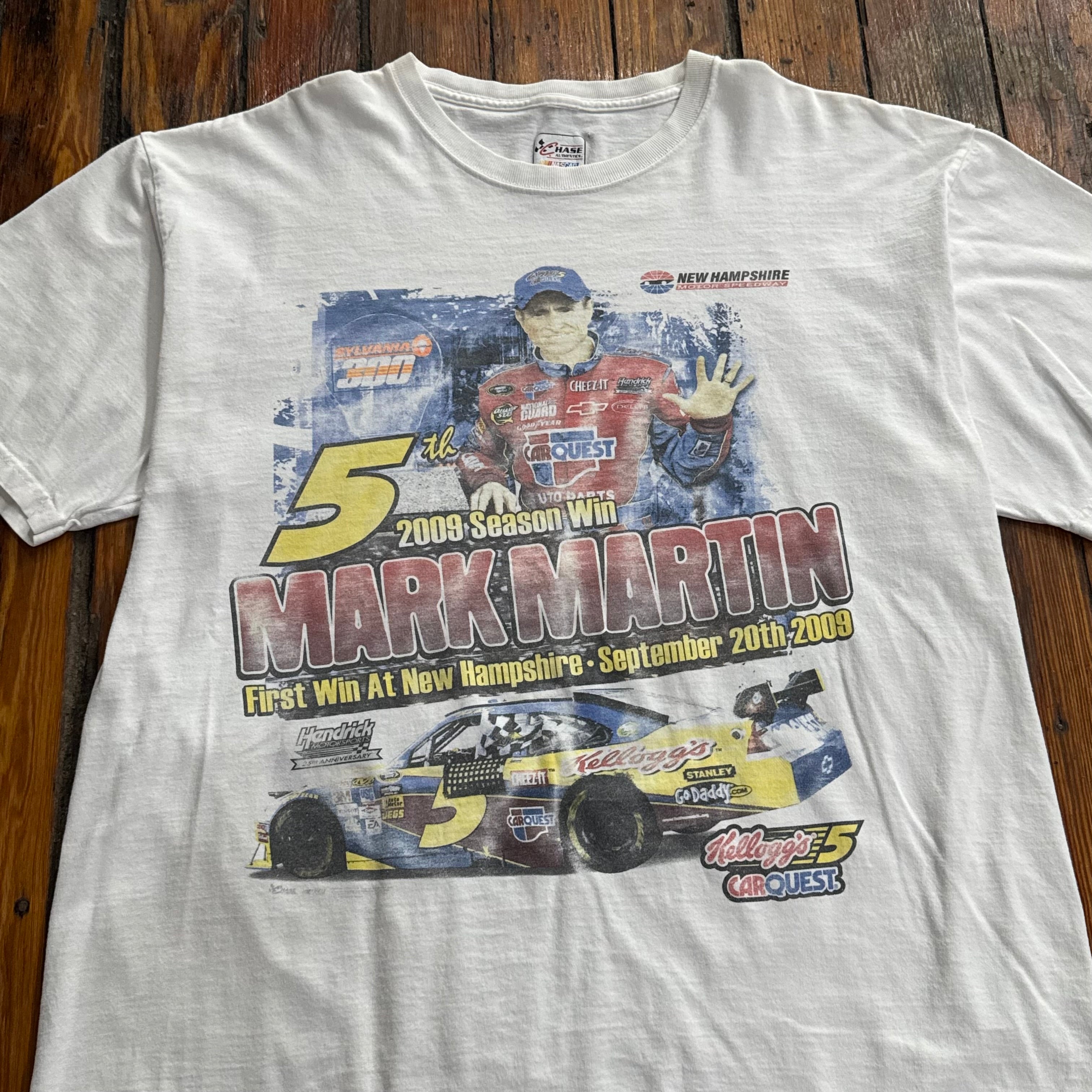 Y2K Mark Martin Nascar T-shirt Sz L