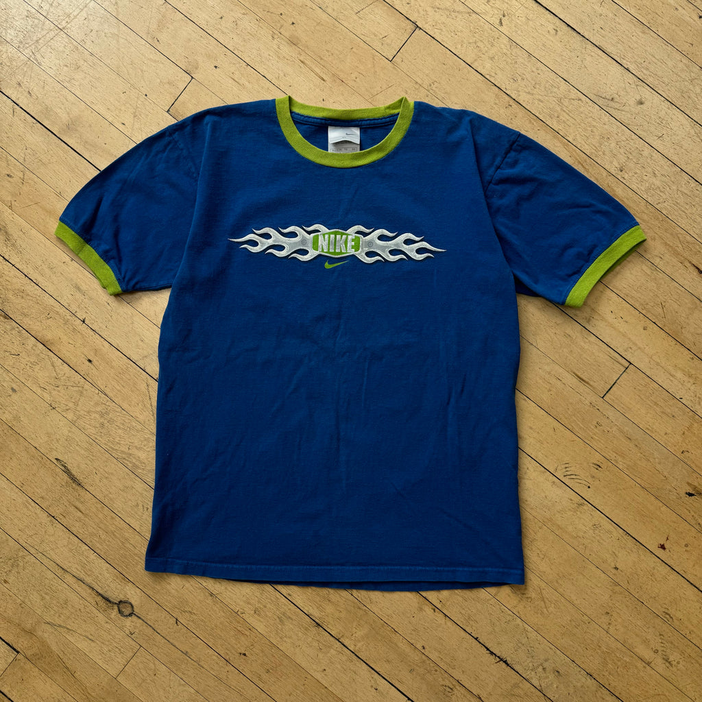 Y2K Nike Flame Logo T-shirt Sz S