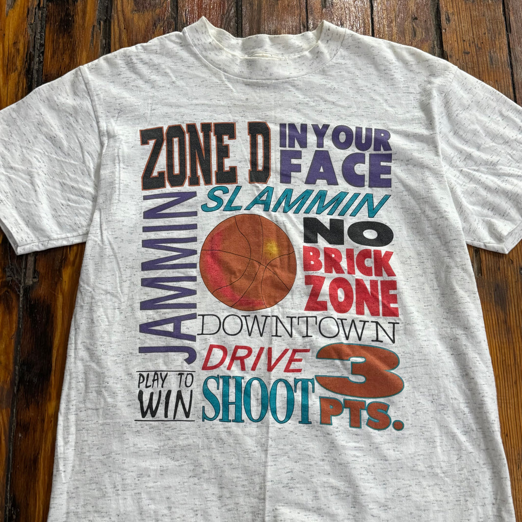 Vintage Basketball Phrase T-shirt Sz M