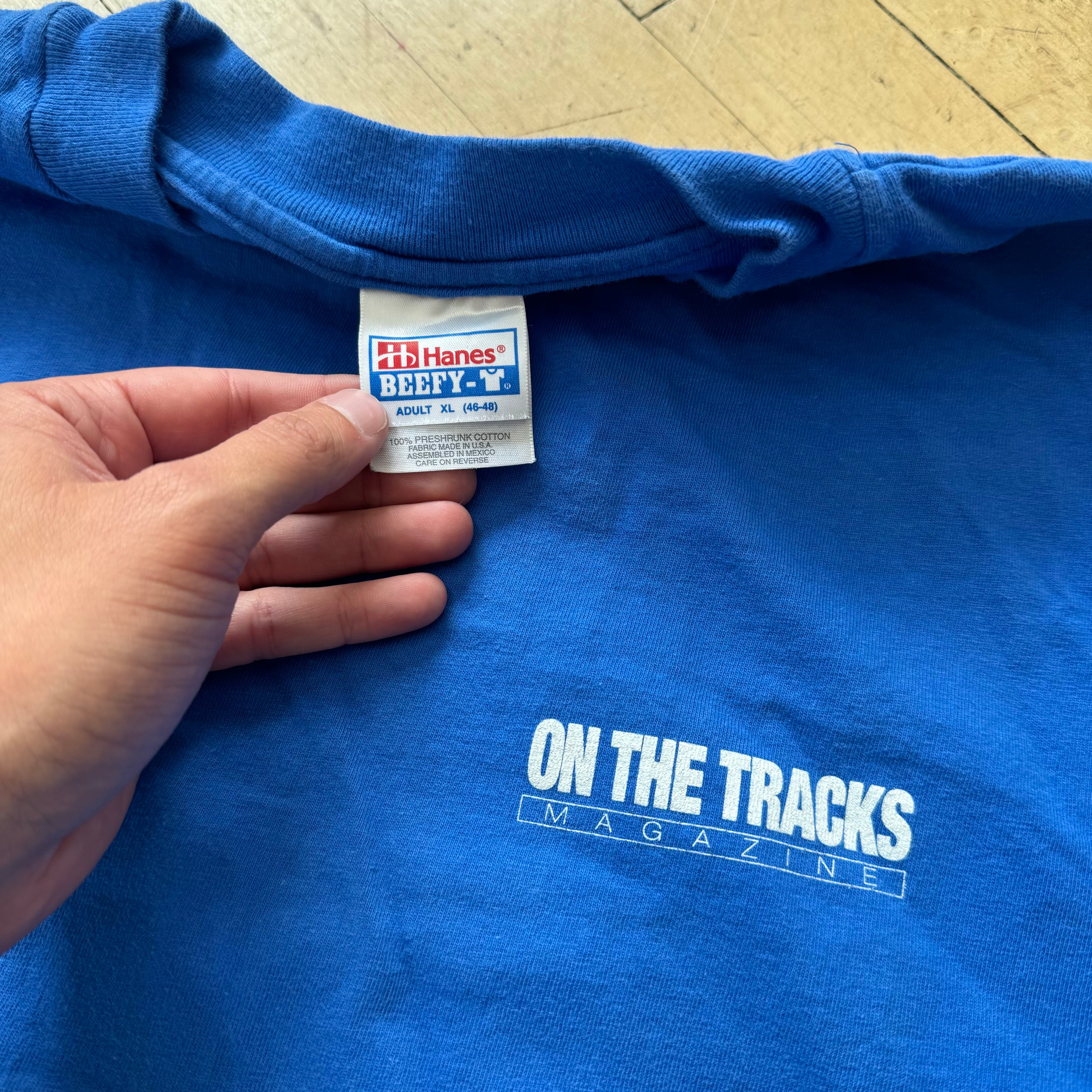 Vintage Bob Dylan On The Tracks T-shirt Sz XL
