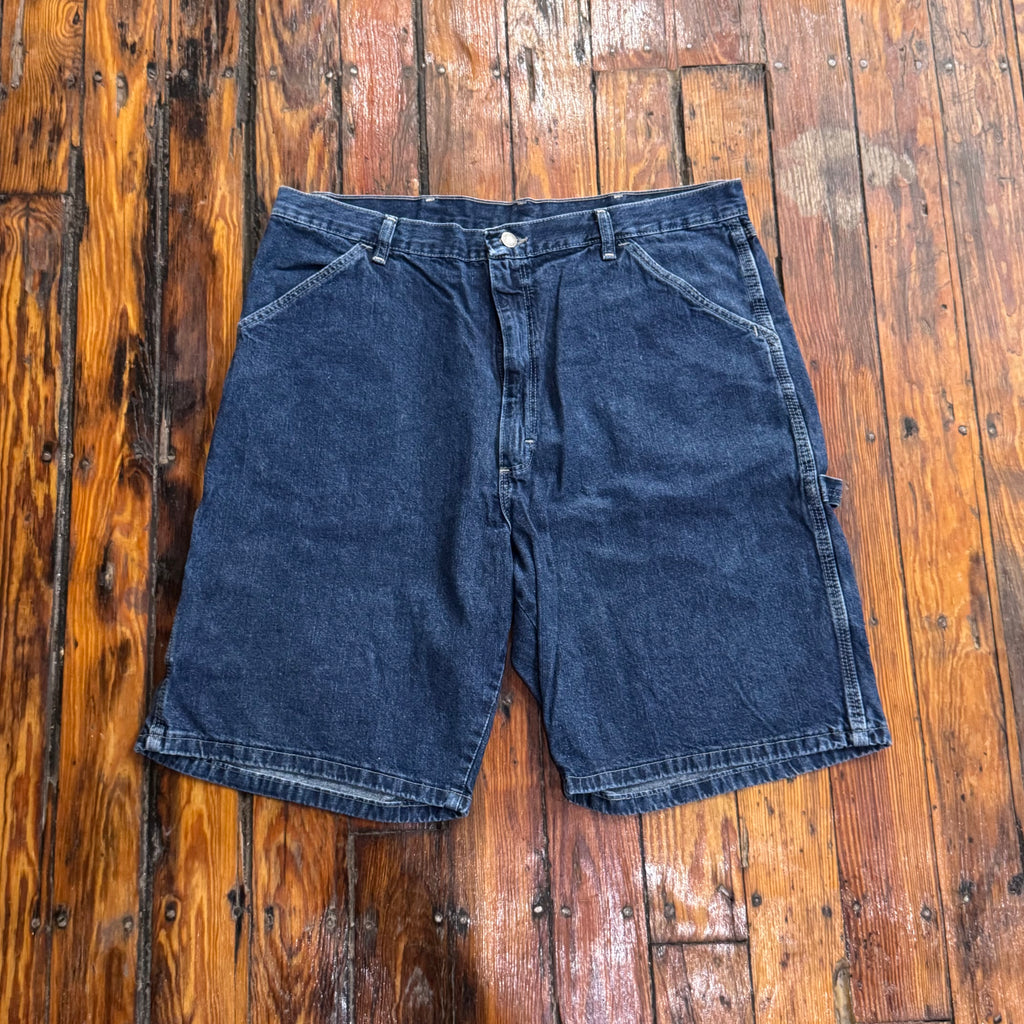 Vintage Dark Wash Wrangler Carpenter Jean Shorts Sz 36