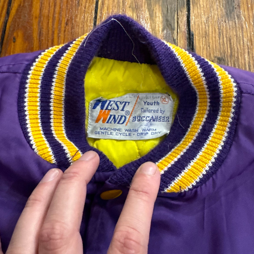 Vintage Minnesota Vikings Bomber Jacket Sz XS