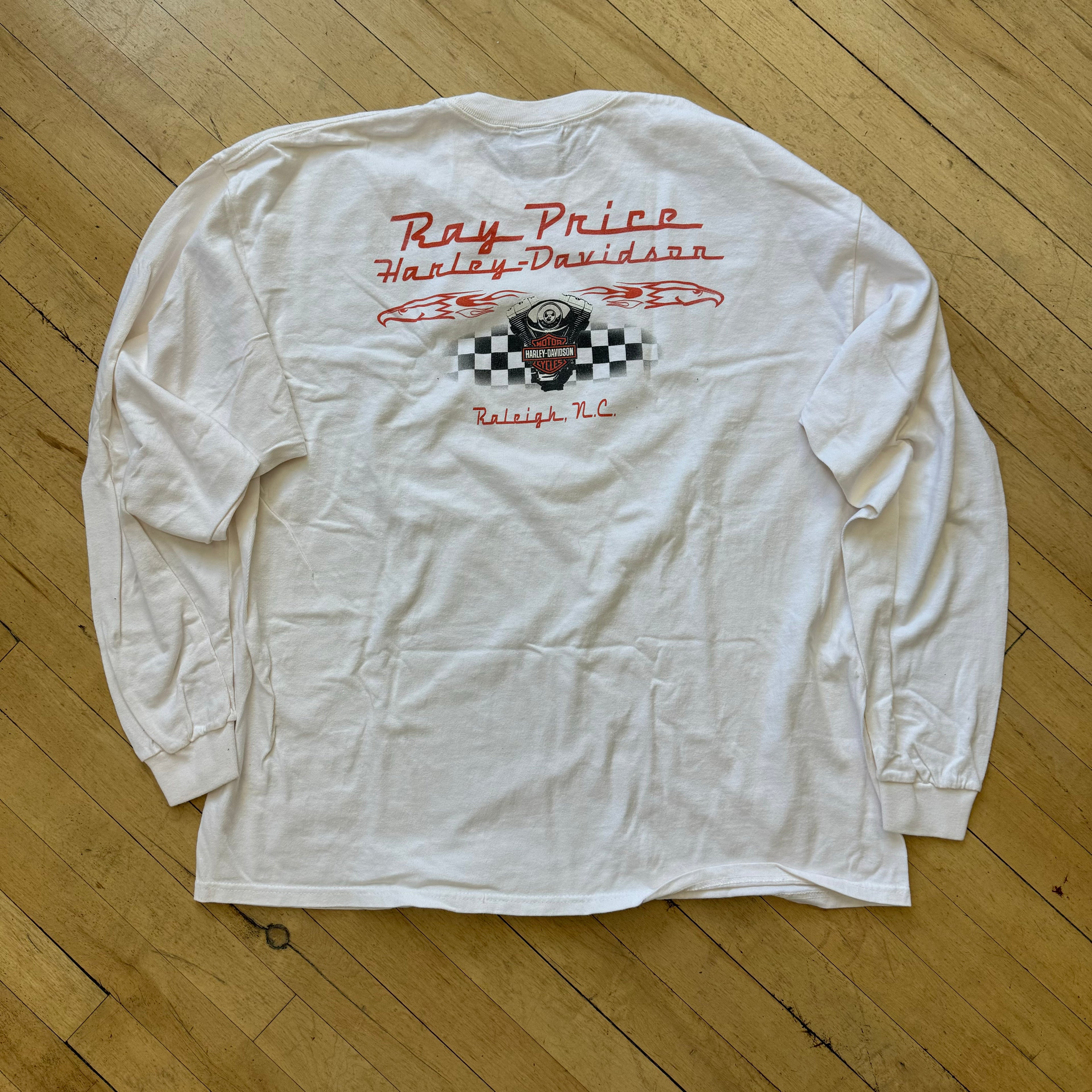 Vintage Harley Davidson Ray Price Long Sleeve T-shirt Sz XL