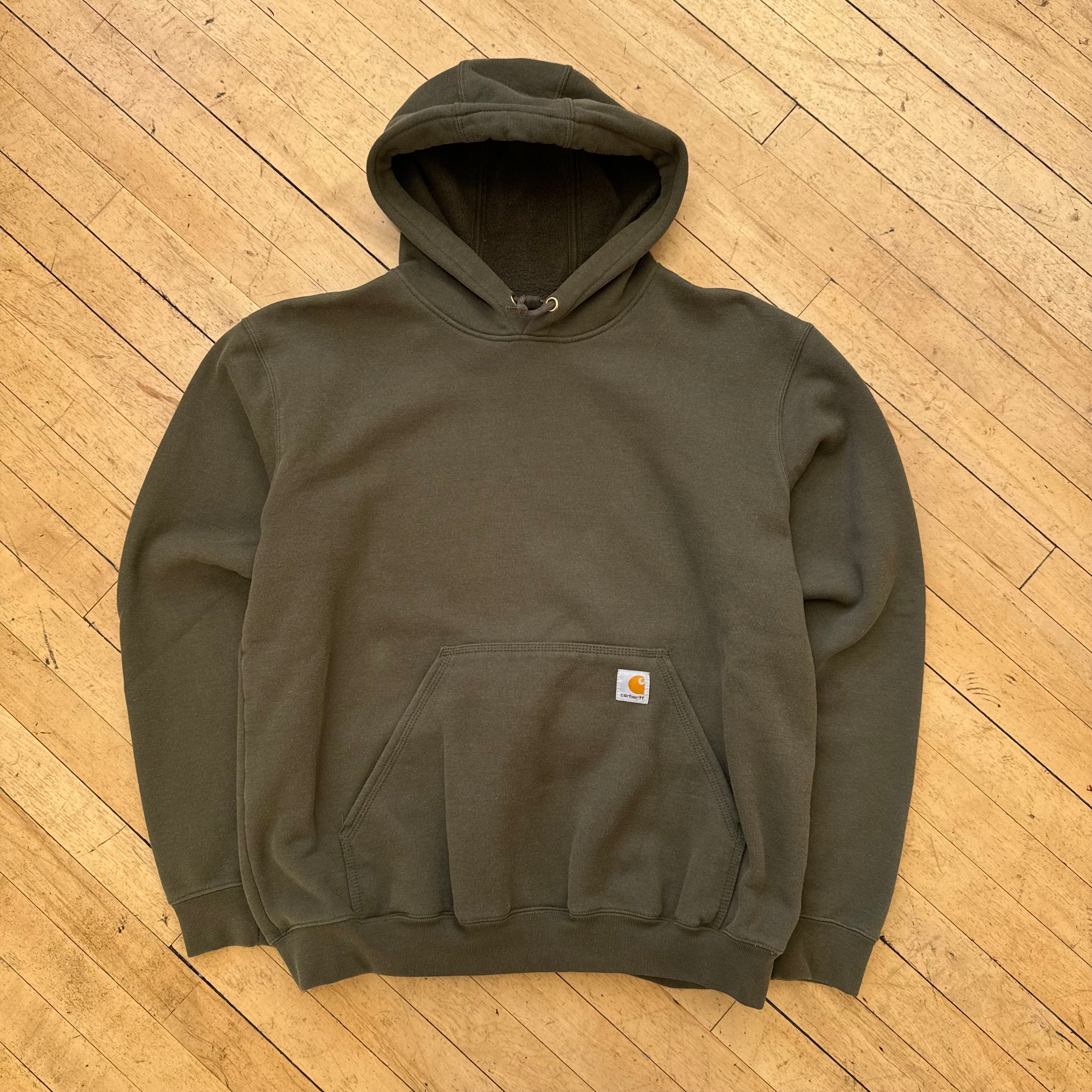 Olive Carhartt Workwear Hoodie Sz L