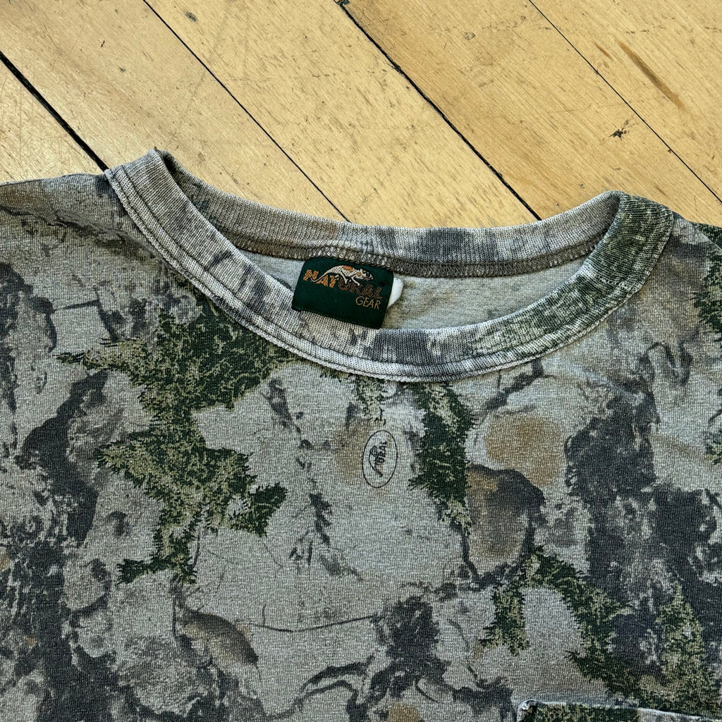 Vintage Natrual Gear Camo Long Sleeve T-shirt Sz XL