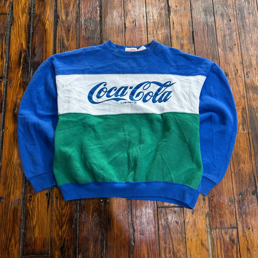 Vintage Coca-Cola SpellOut CrewNeck Sz M