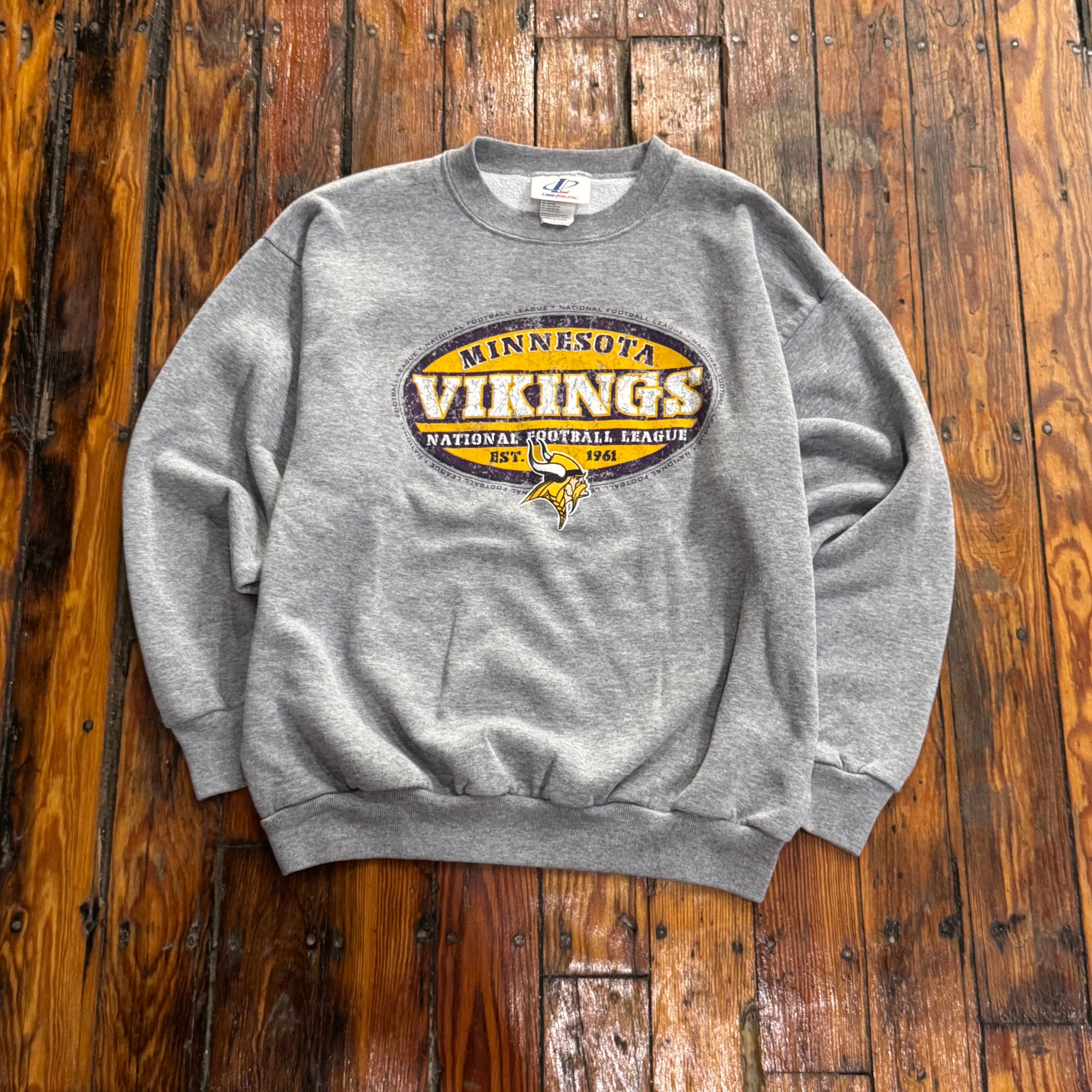 Vintage Minnesota Vikings Oval Crewneck Sz L