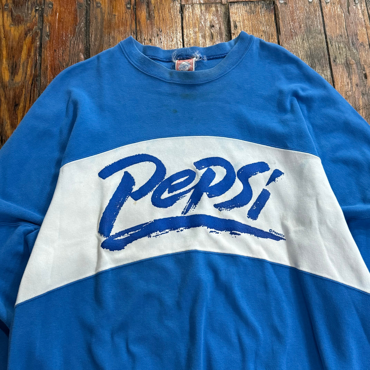 Vintage Pepsi SpellOut CrewNeck Sz L