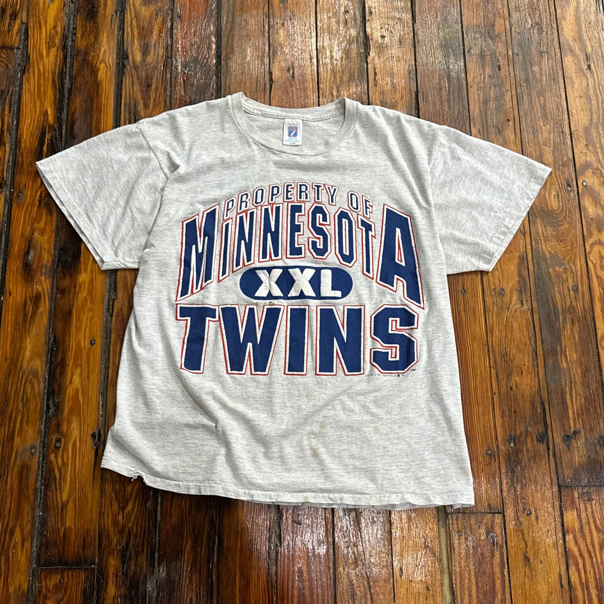Vintage Minnesota Twins Logo 7 T-shirt Sz L