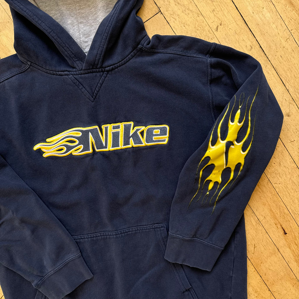 Y2K Nike Flame Hoodie Sz S