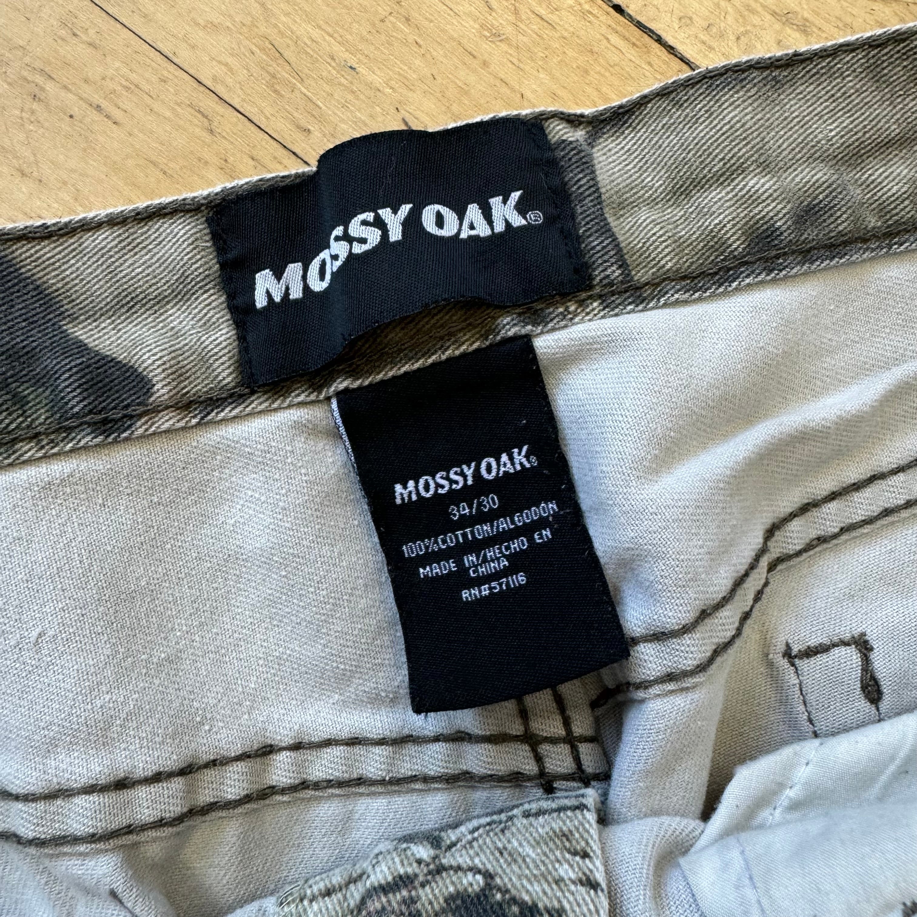 Vintage Mossy Oak Camo Denim Jeans Sz 32x30