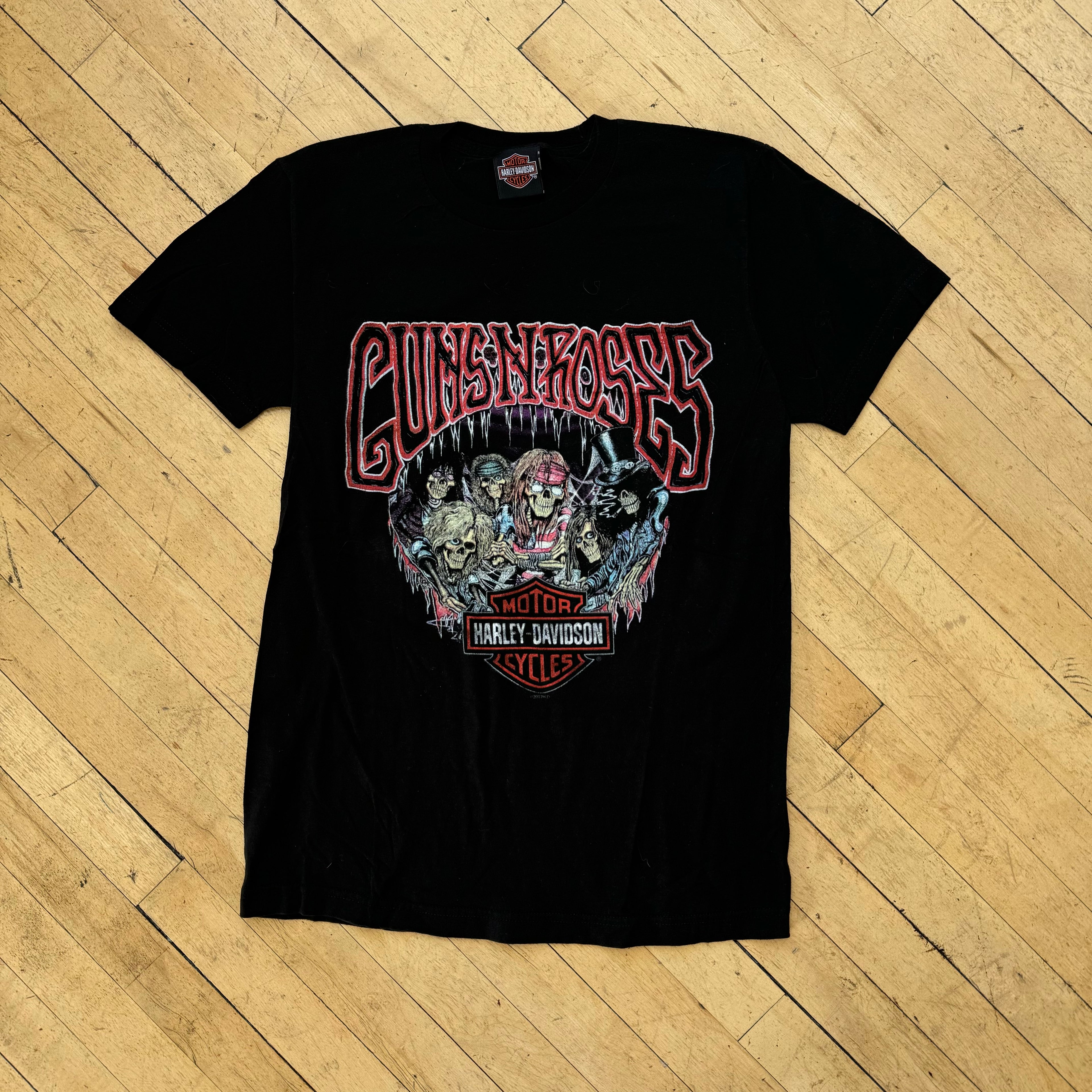 Harley Davidson Guns & Roses T-shirt Sz M