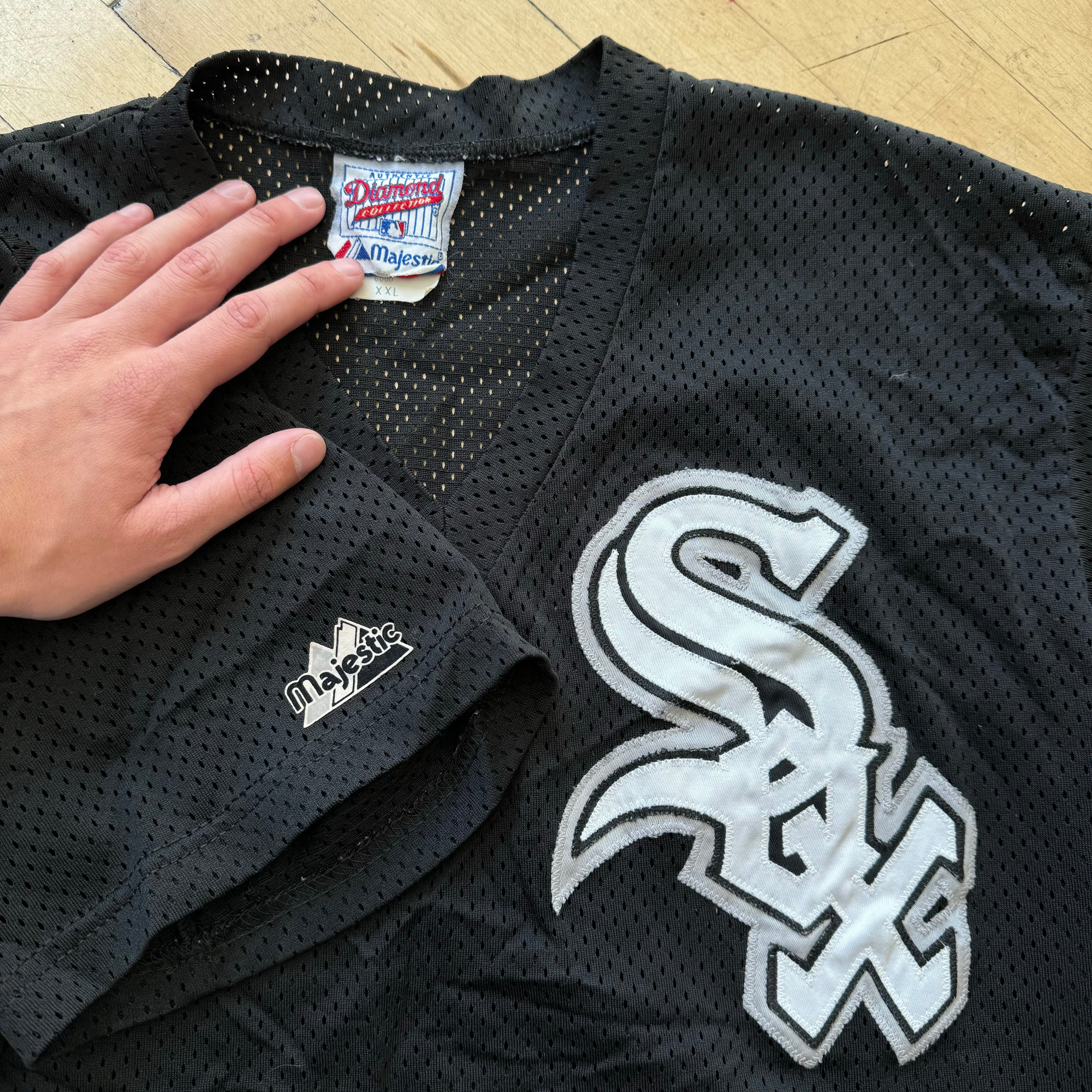 Vintage Majestic White Sox Mesg Jersey Sz XL