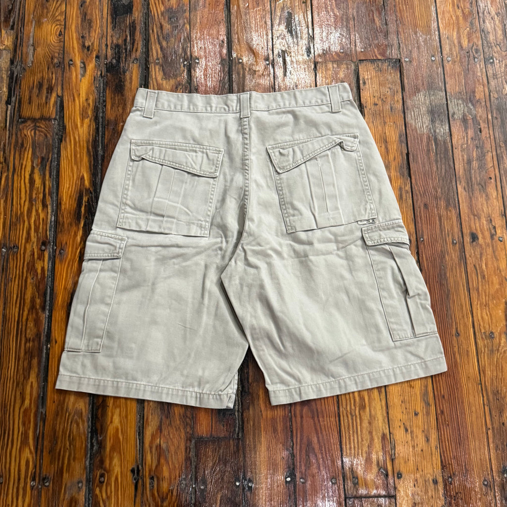Vintage Levi Silver Tab Khaki Cargo Shorts Sz 34