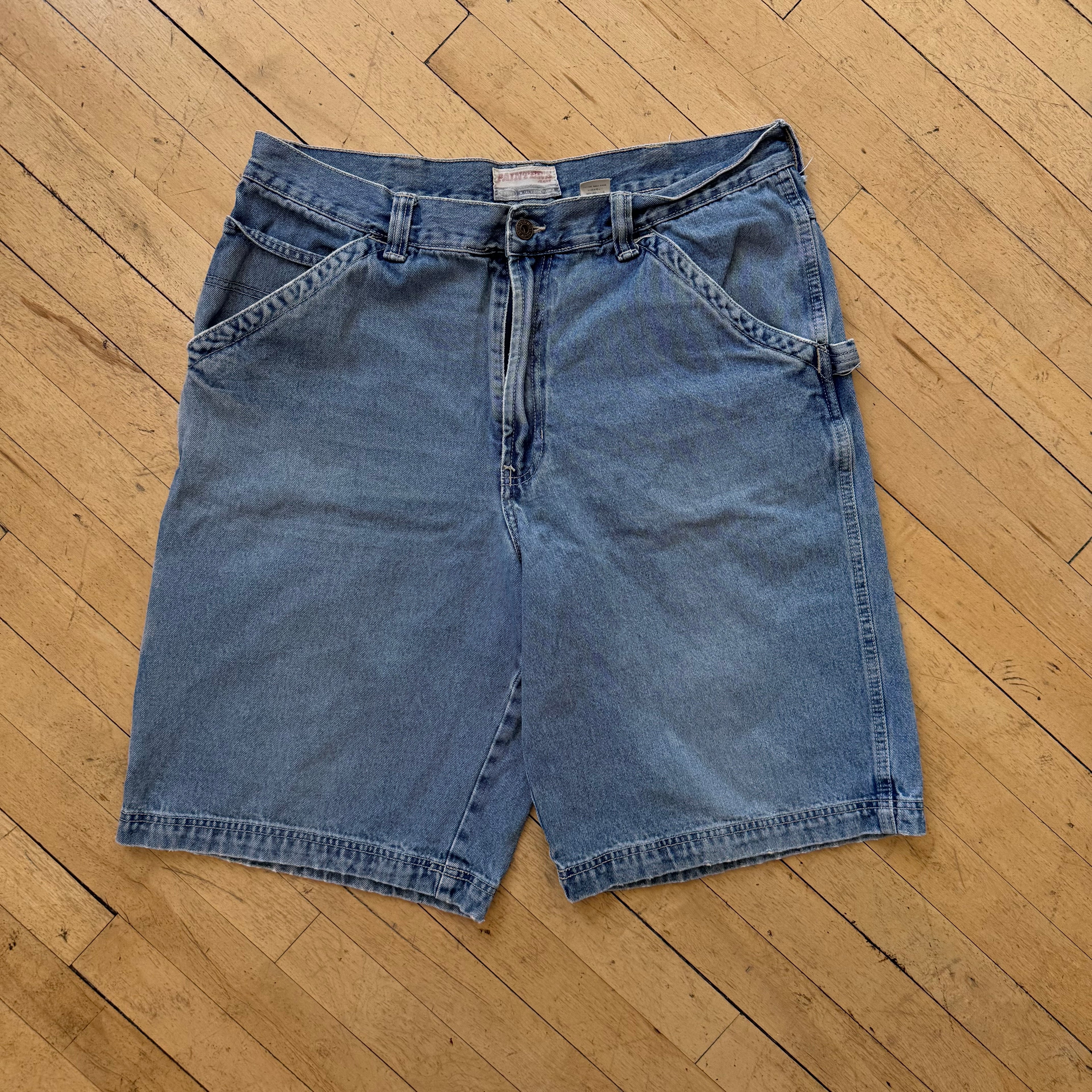 Vintage Painters Denim Jean Shorts Sz 36