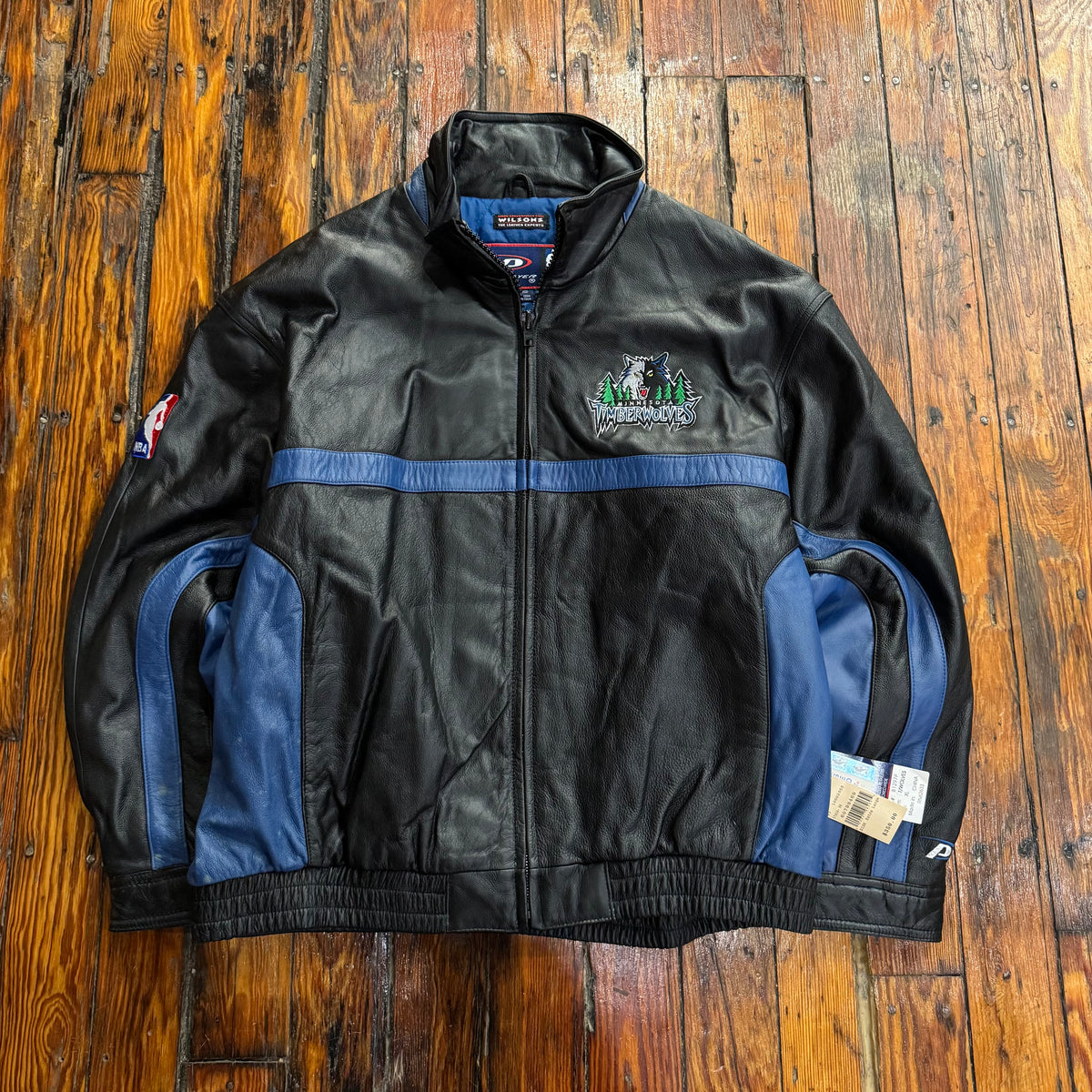 Vintage Minnesota Timberwolves Pro-Player Leather Jacket Sz XL (NEW)
