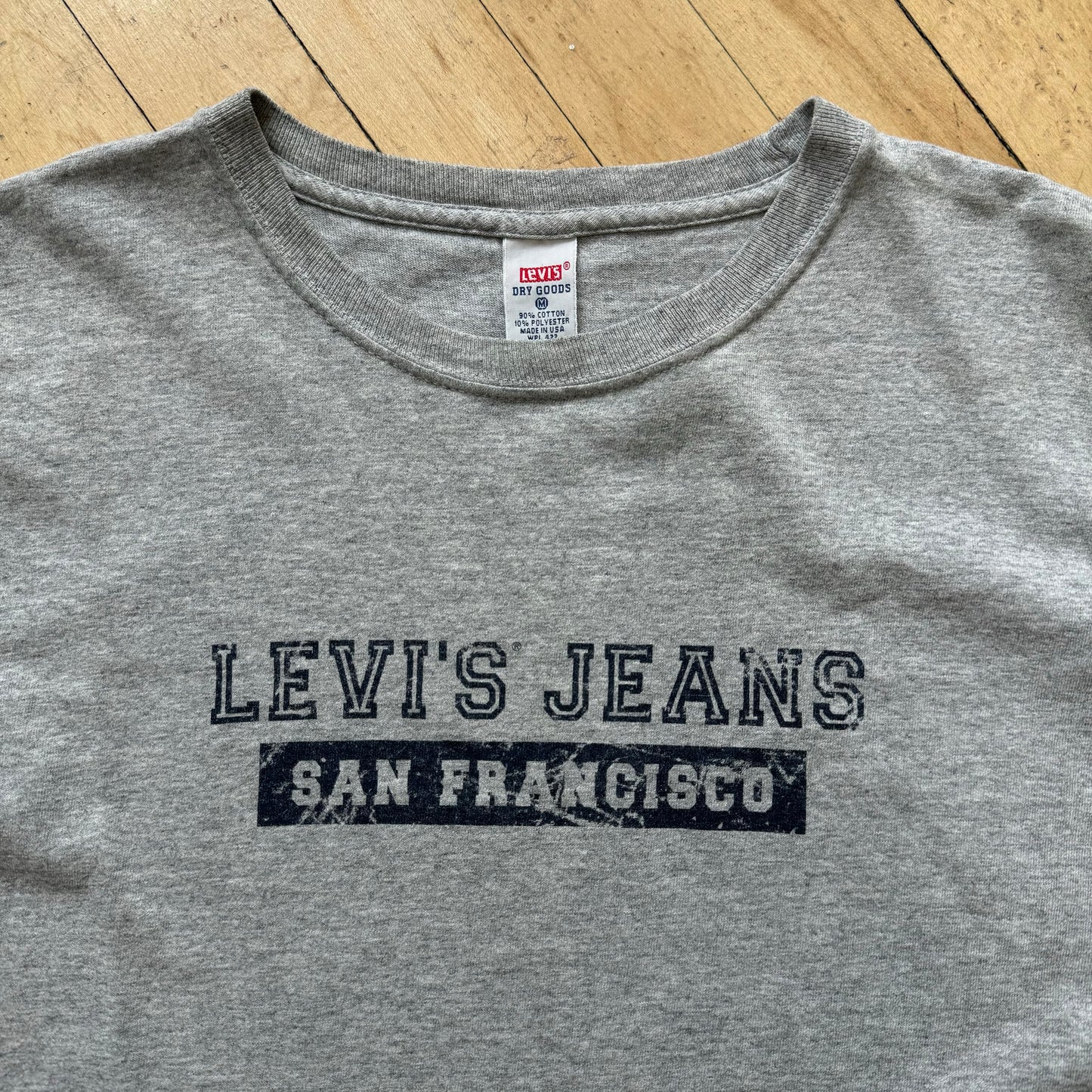 Vintage Levi Jeans San Francisco SpellOut T-shirt Sz L