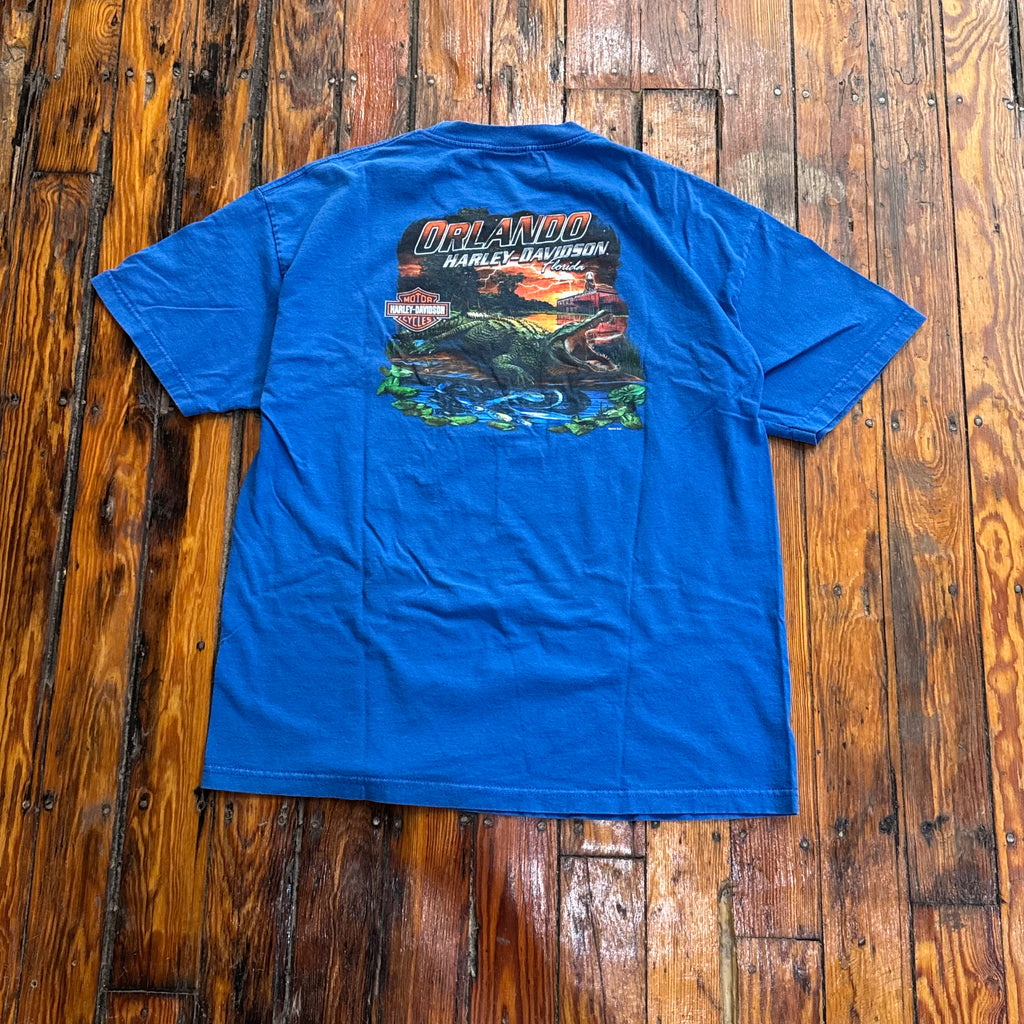 Y2K Harley Davidson Orlando T-shirt Sz L