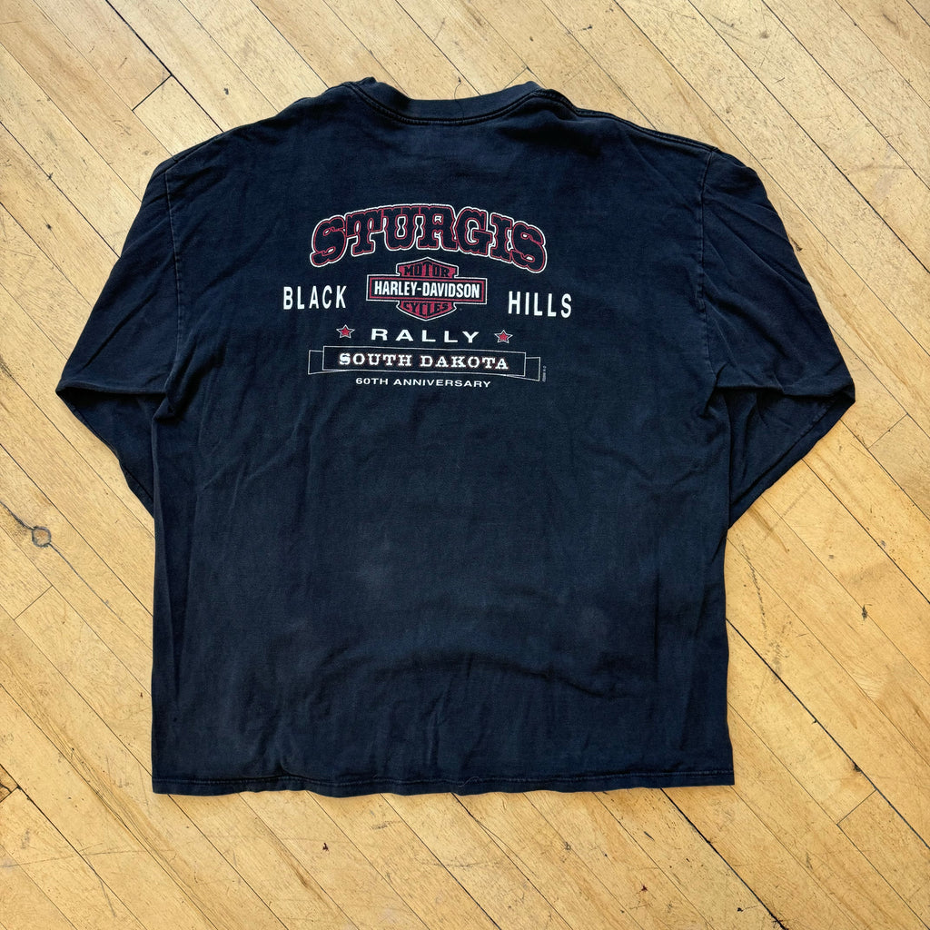Vintage USA Harley Davidson Long Sleeve T-shirt Sz XL