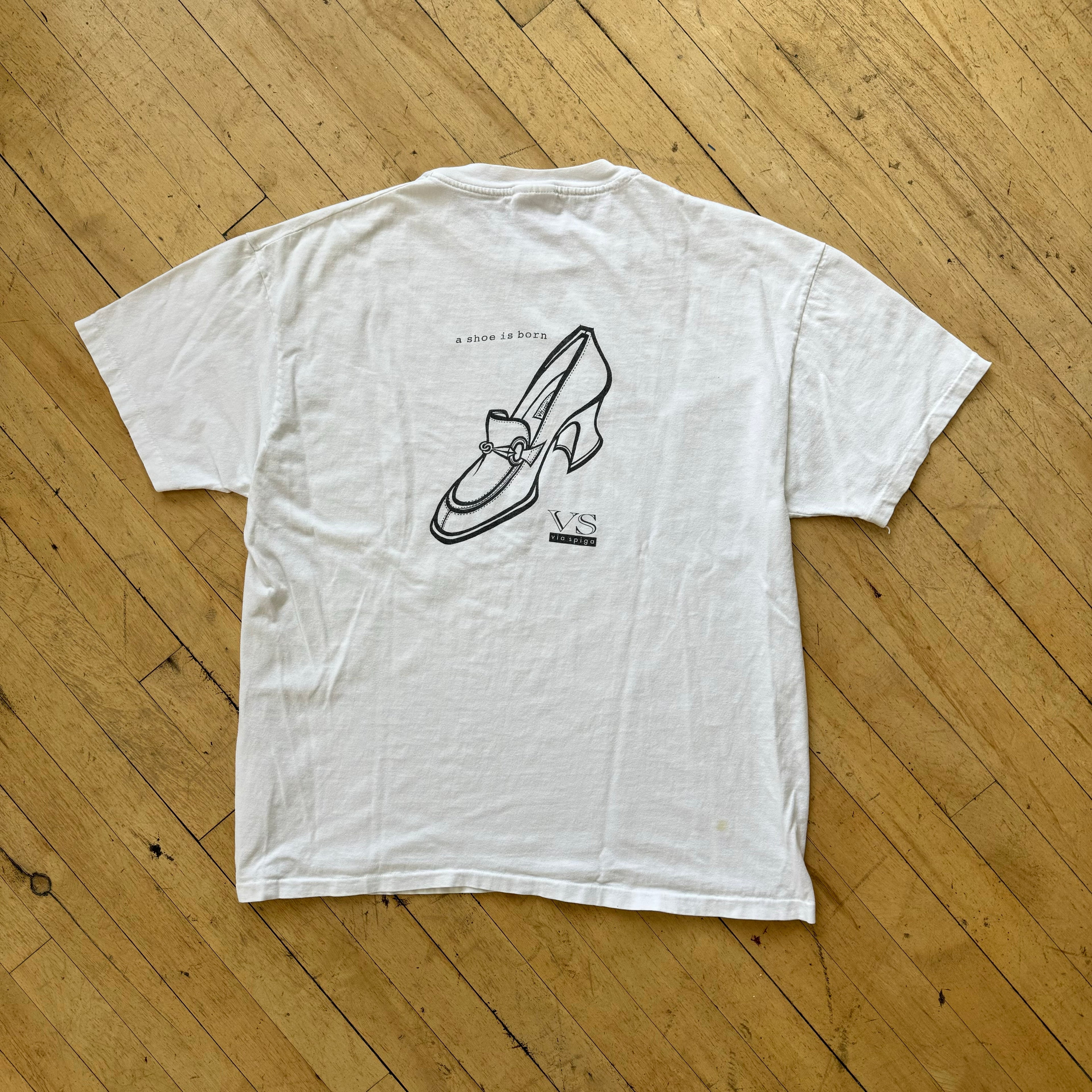 Vintage Viaspiga A Shoe is Born T-shirt Sz XL