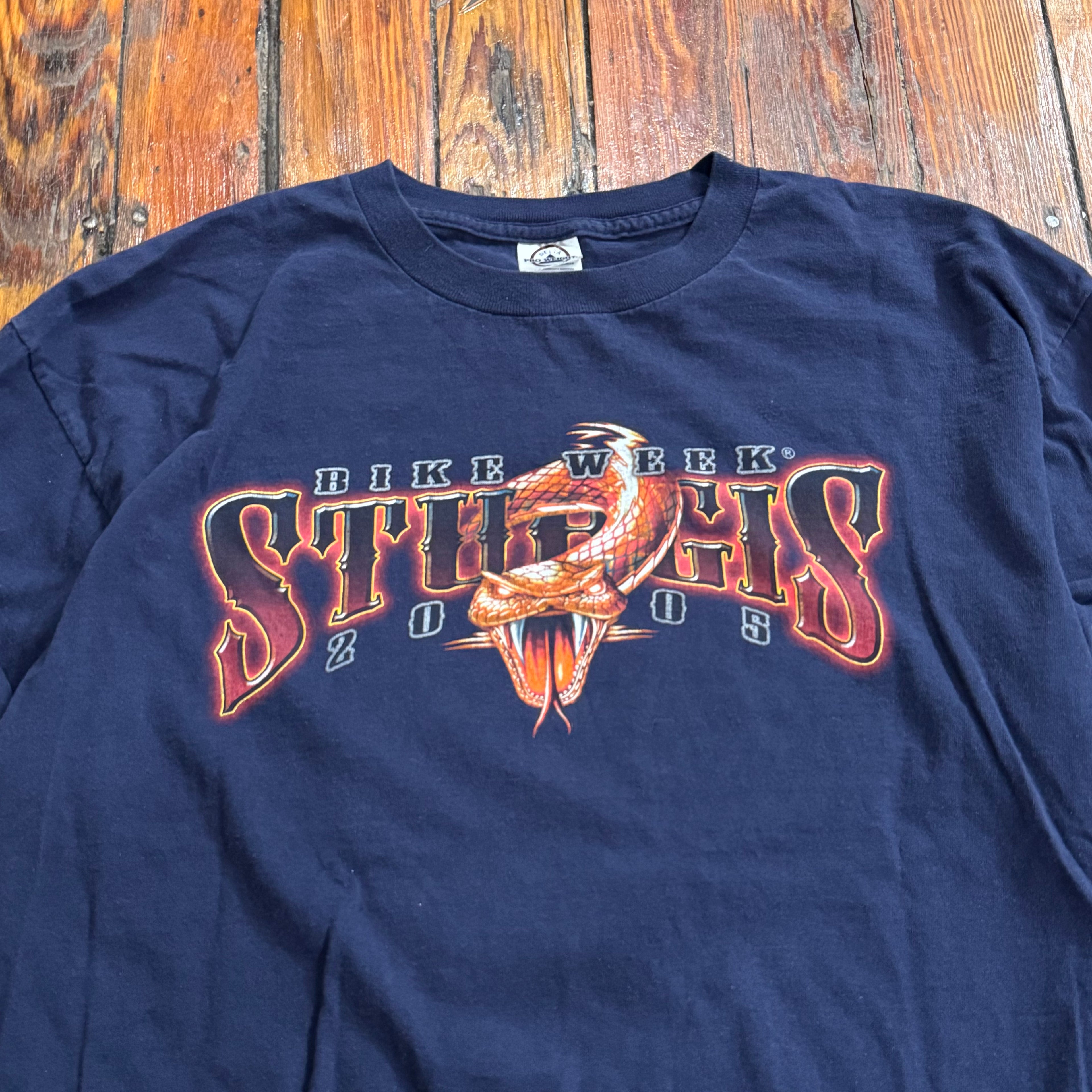 Y2K Sturgis Rally Snake Sleeve Hit Long Sleeve T-shirt Sz L
