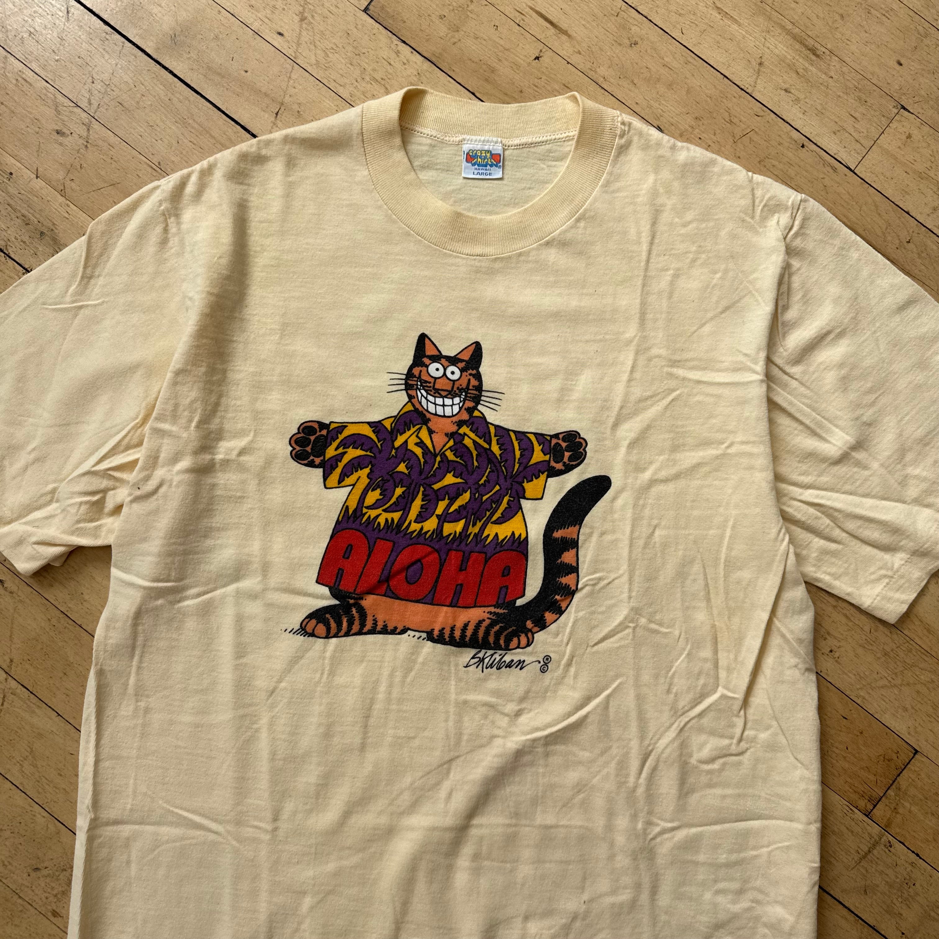 Vintage Crazy Shirts Aloha T-shirt Sz L