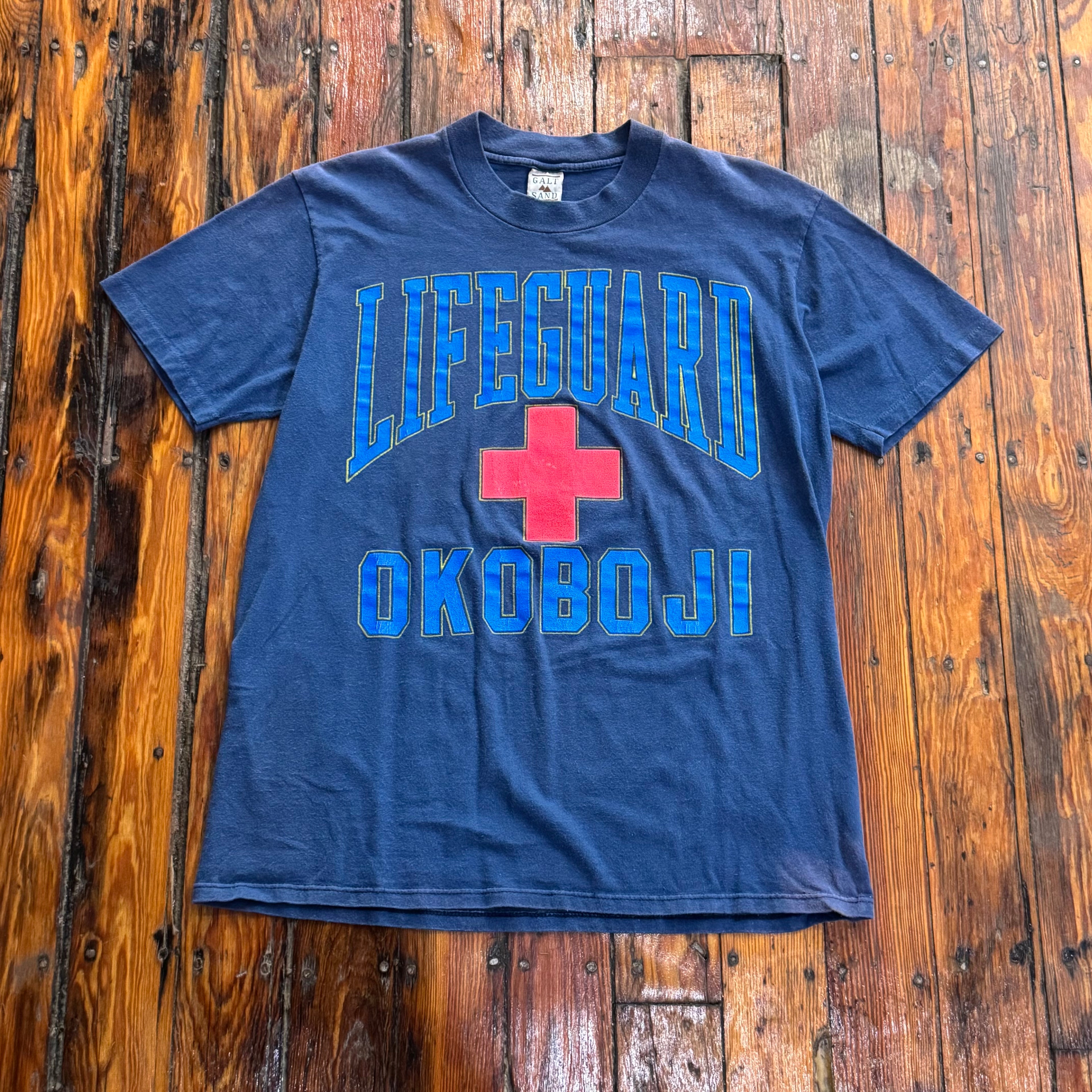 Vintage Life Guard Okoboji T-shirt Sz L