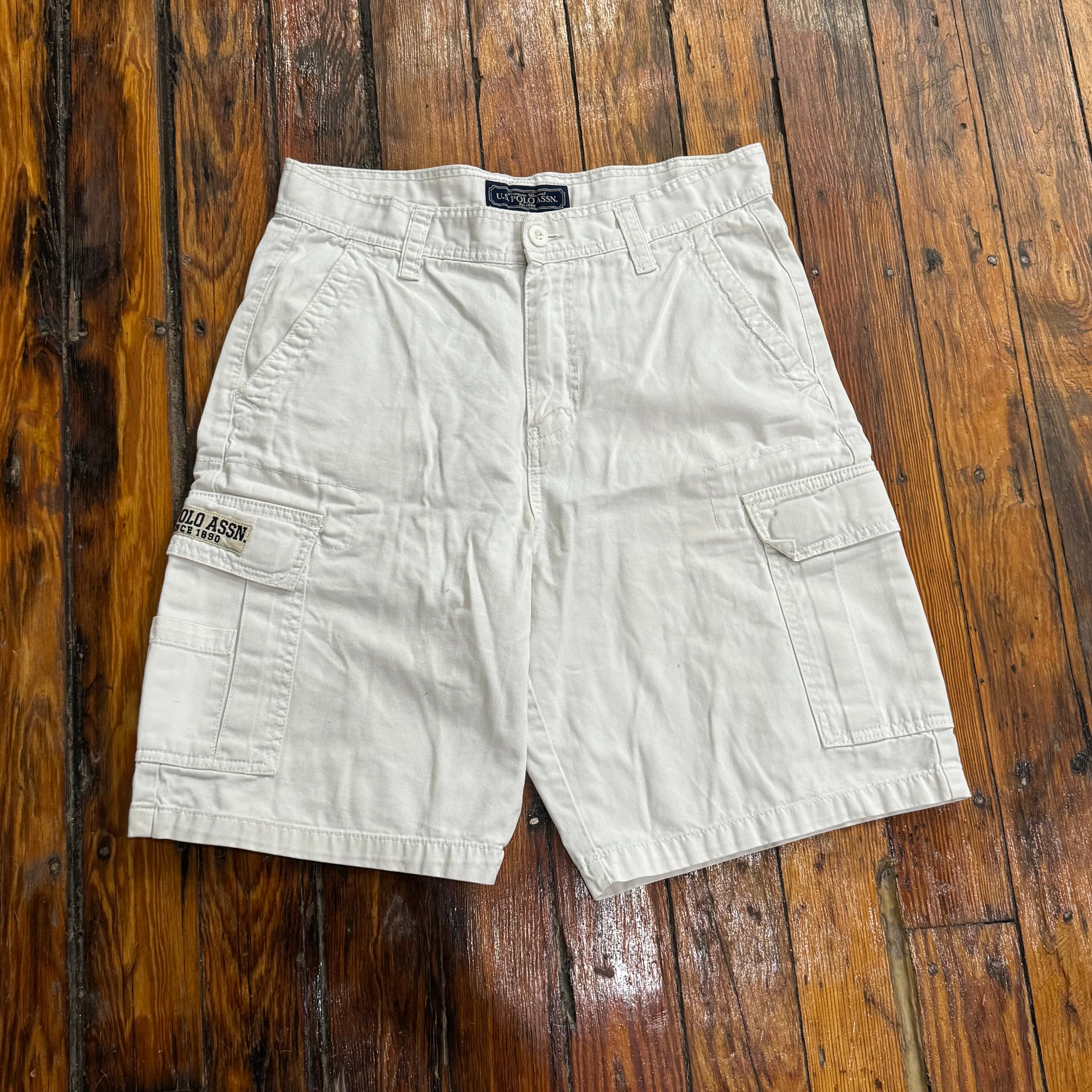 Y2K US Polo Assn Khaki Shorts Sz 32
