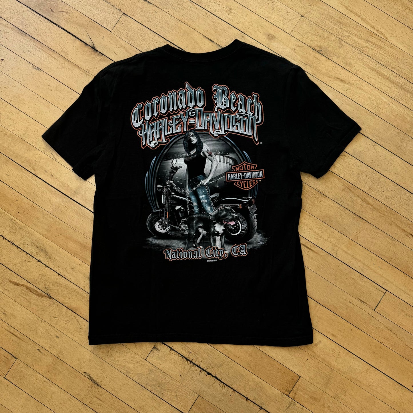 Harley Davidson SpellOut T-shirt Sz M