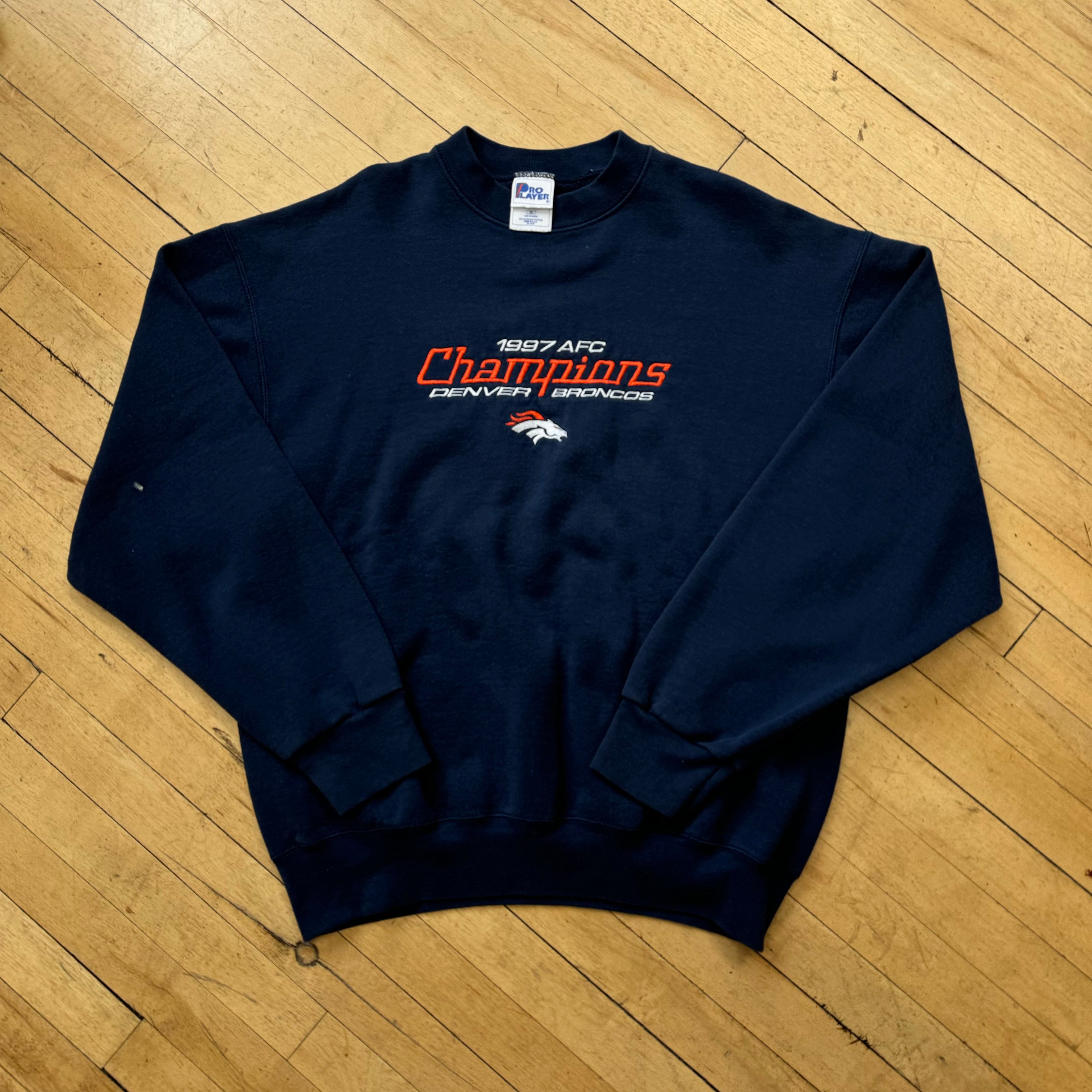 Vintage Denver Broncos Champions CrewNeck Sz XL