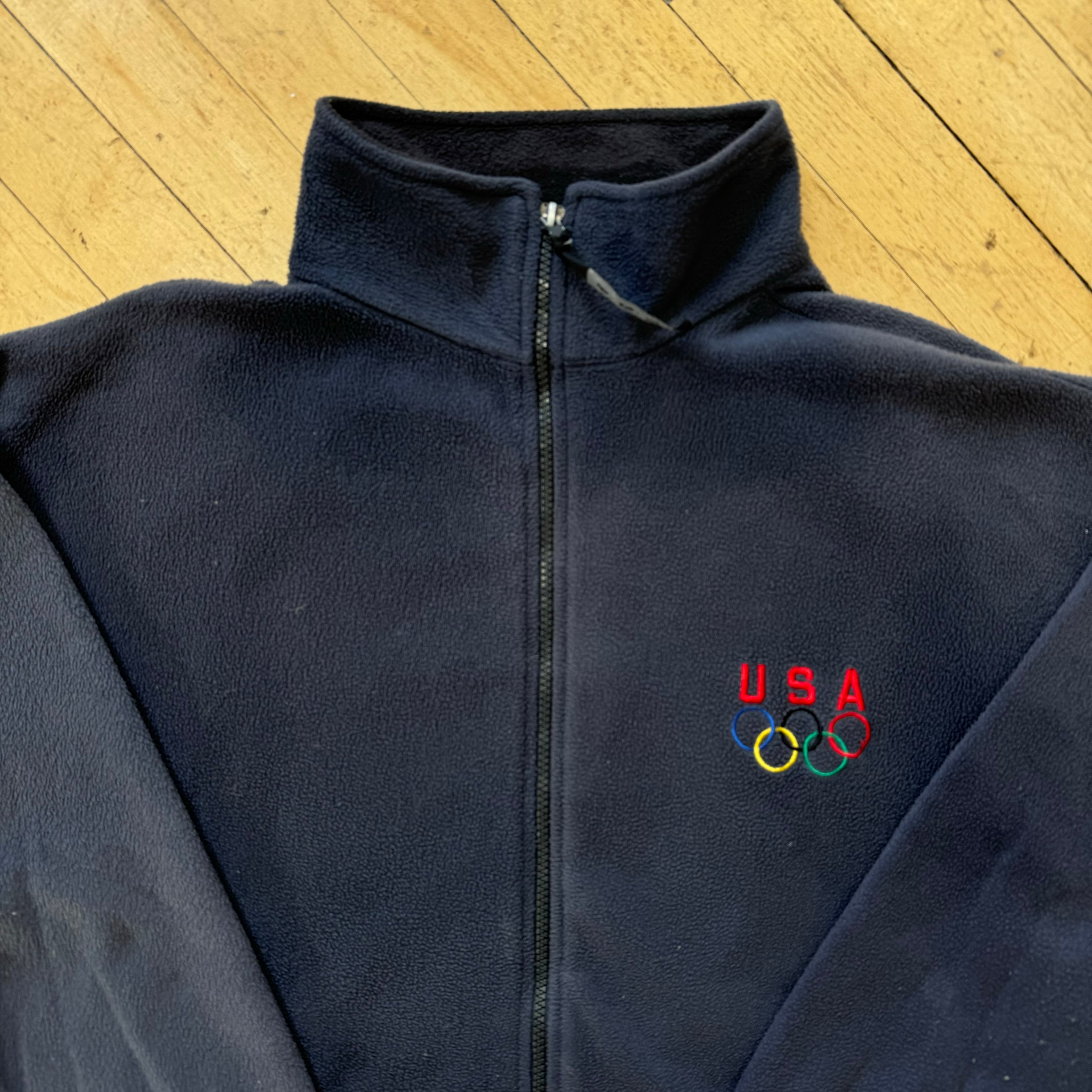 Vintage USA Zip-Up Fleece Jacket Sz XL