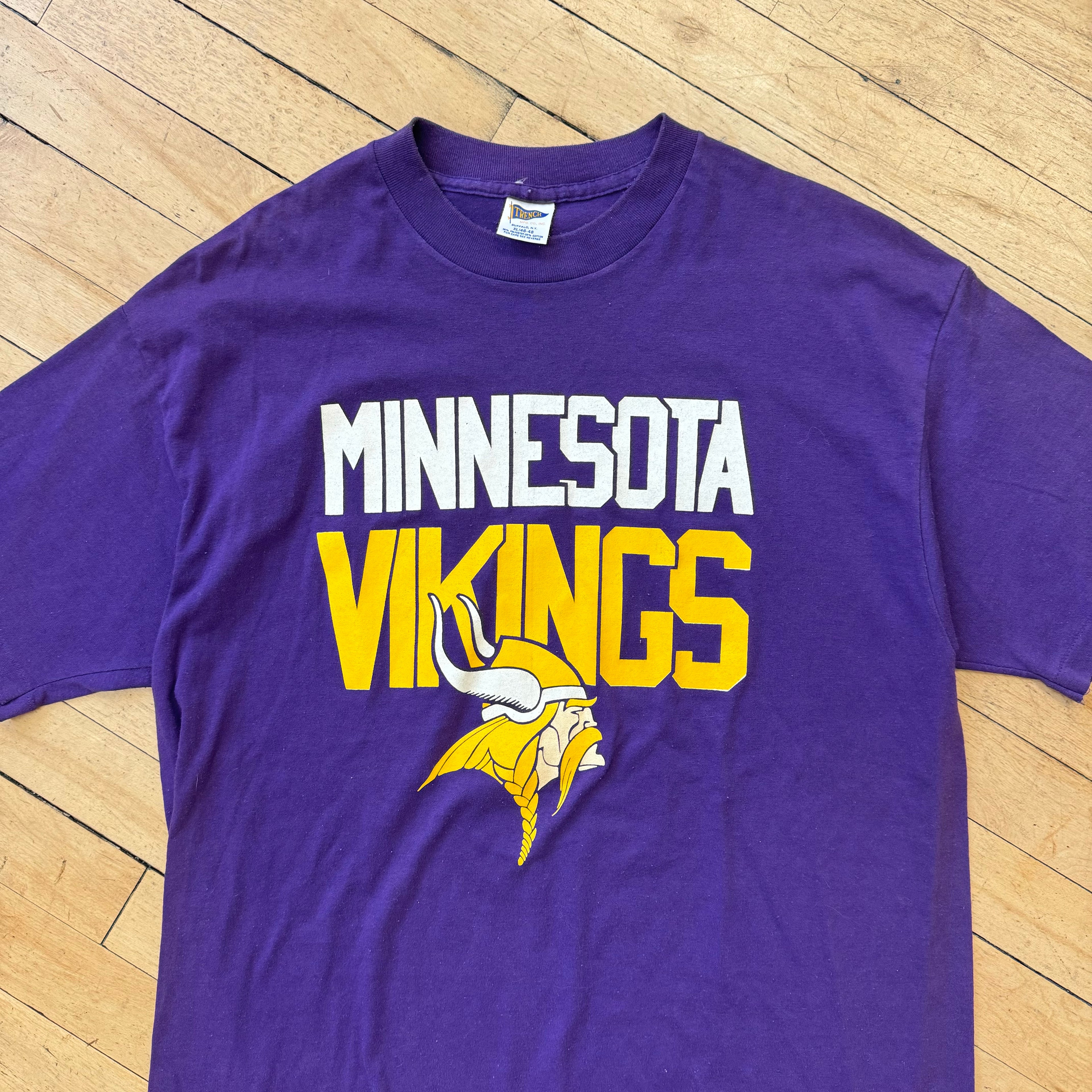 Vintage Minnesota Vikings Trench Sports T-shirt Sz M