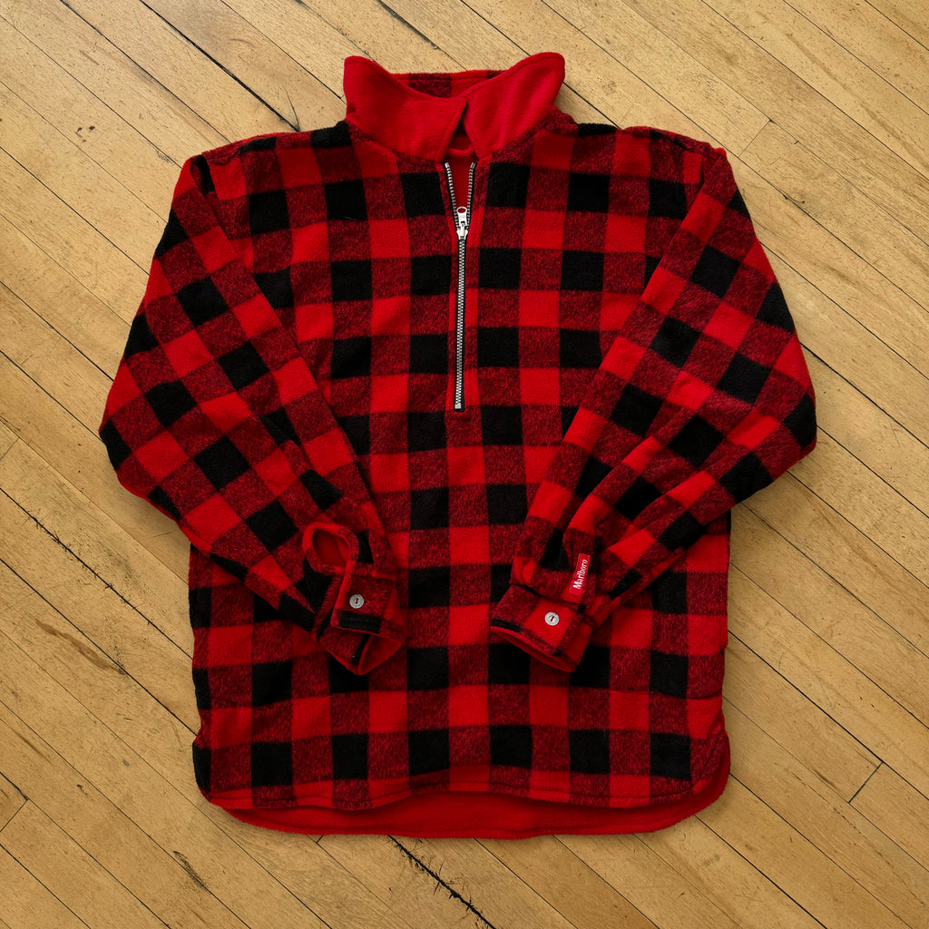 Vintage Reversible Marlboro Fleece Jacket Sz XL