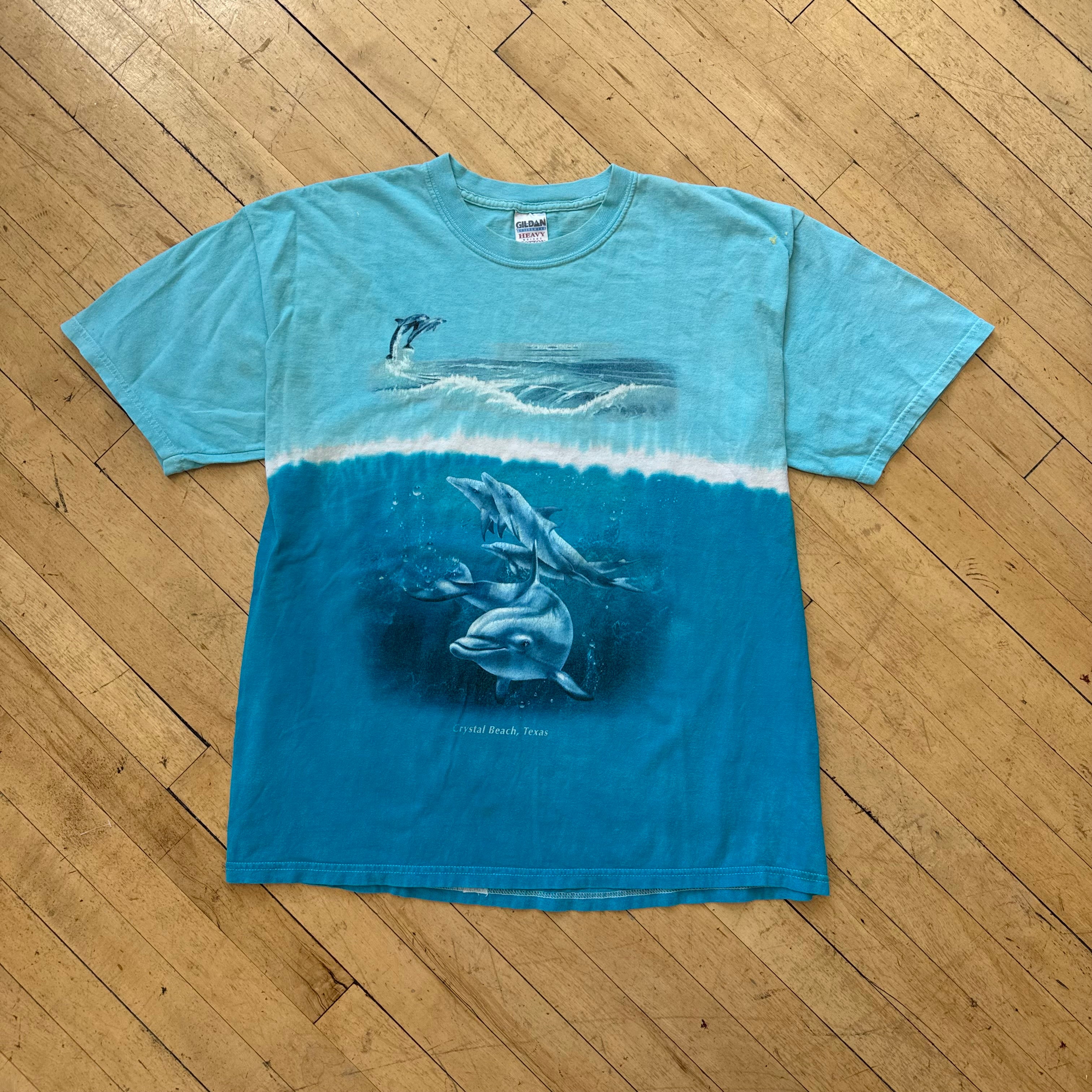 Vintage Crystal Beach Dolphins T-shirt Sz XL
