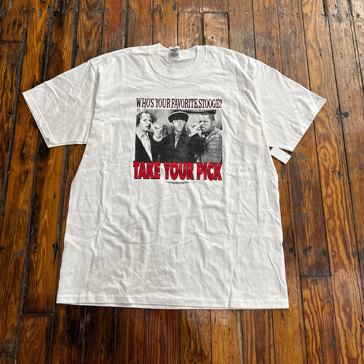 Vintage Threw Stooges Take your Pick T-shirt Sz XL (NEW)