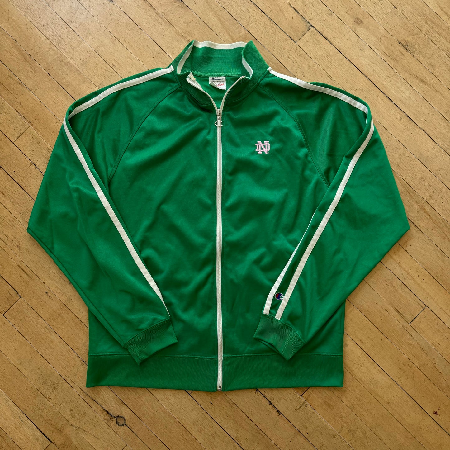 Vintage Champion Notre Dame zip up Jacket Sz XL