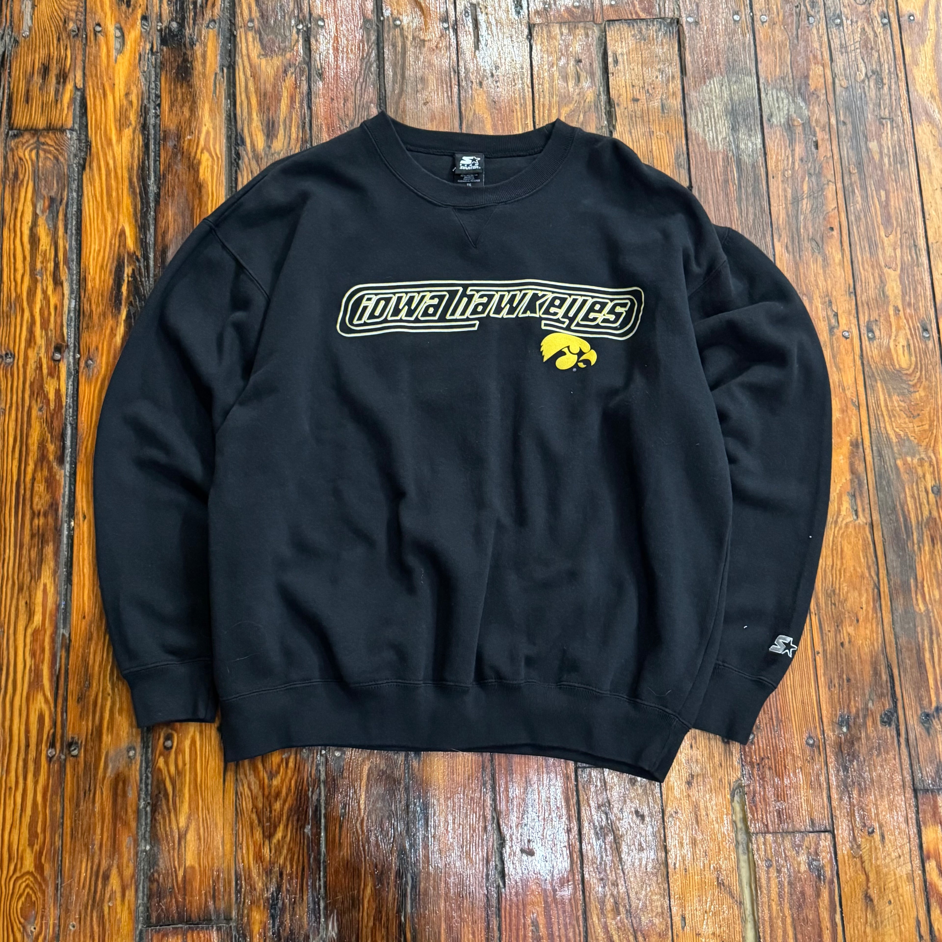 Vintage Iowa Hawkeyes Starter Crewneck Sz L