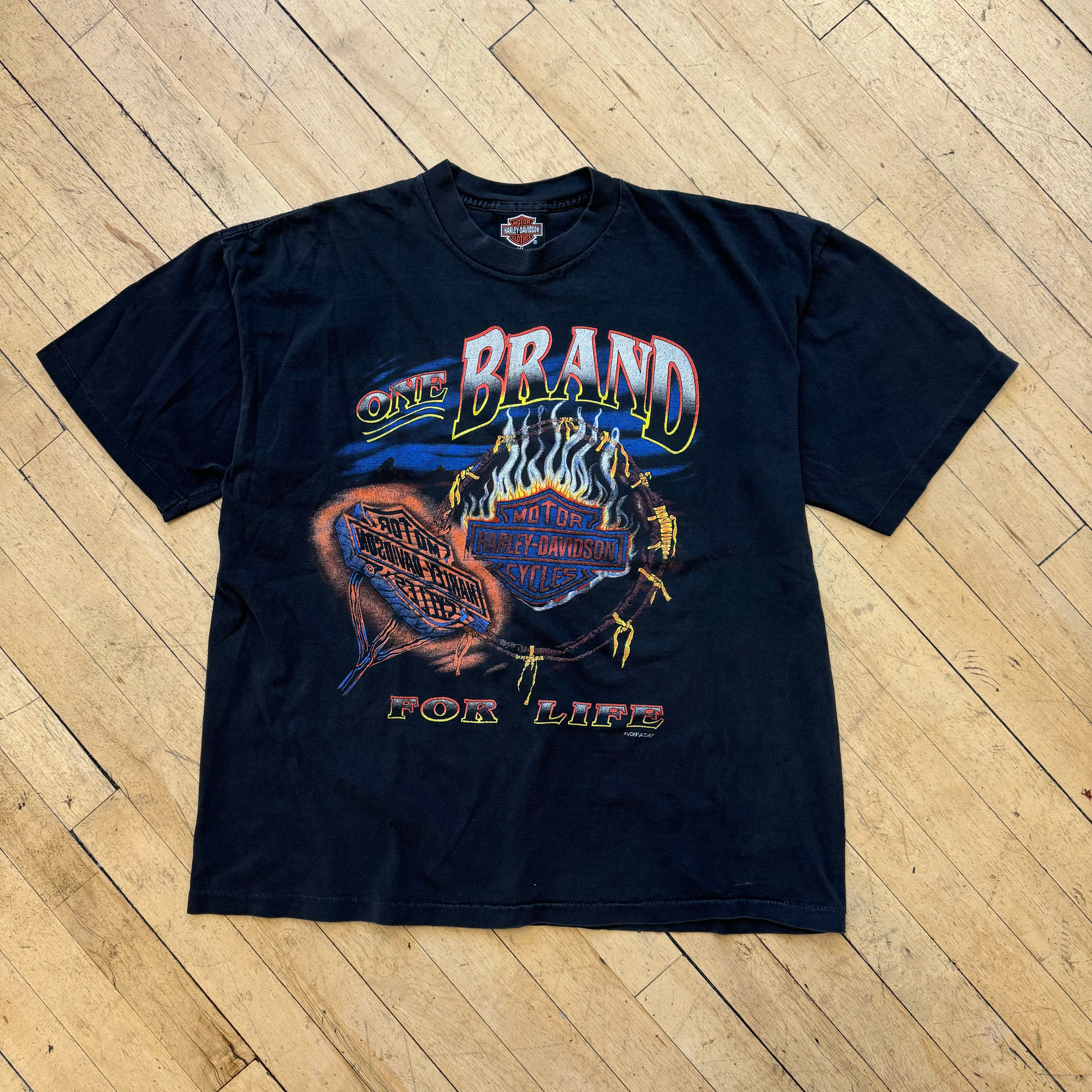 Vintage Harley Davidson One Brand For Life T-shirt Sz XL