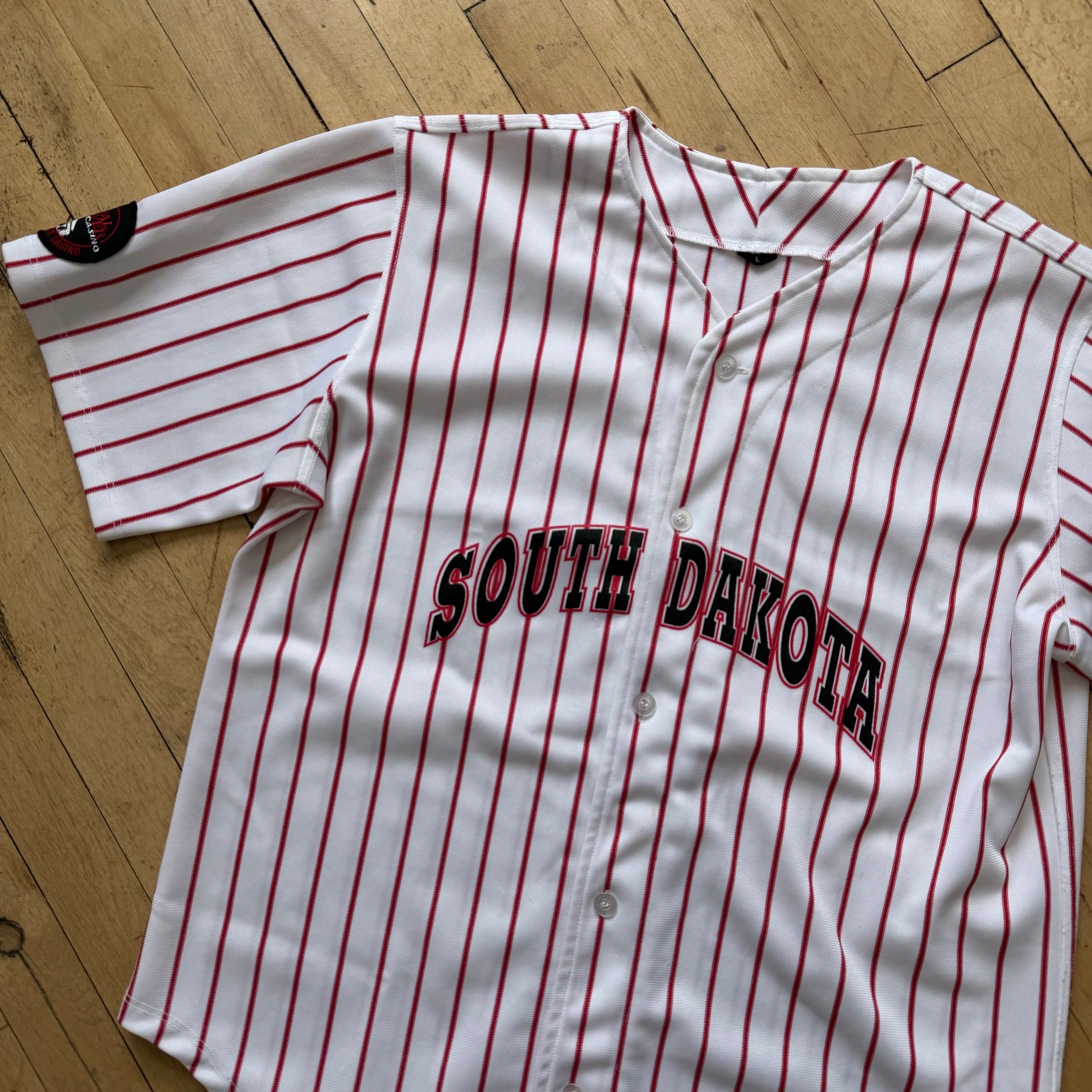 Vintage South Dakota Royal River Casino Baseball Jersey Sz L