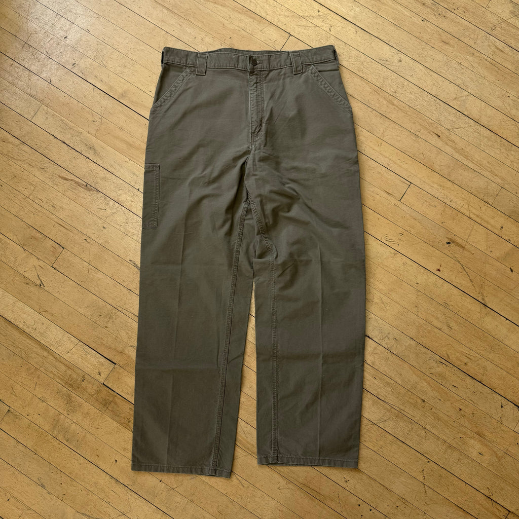 Vintage Olive Carhartt Khaki Cargo Pants Sz 34x34