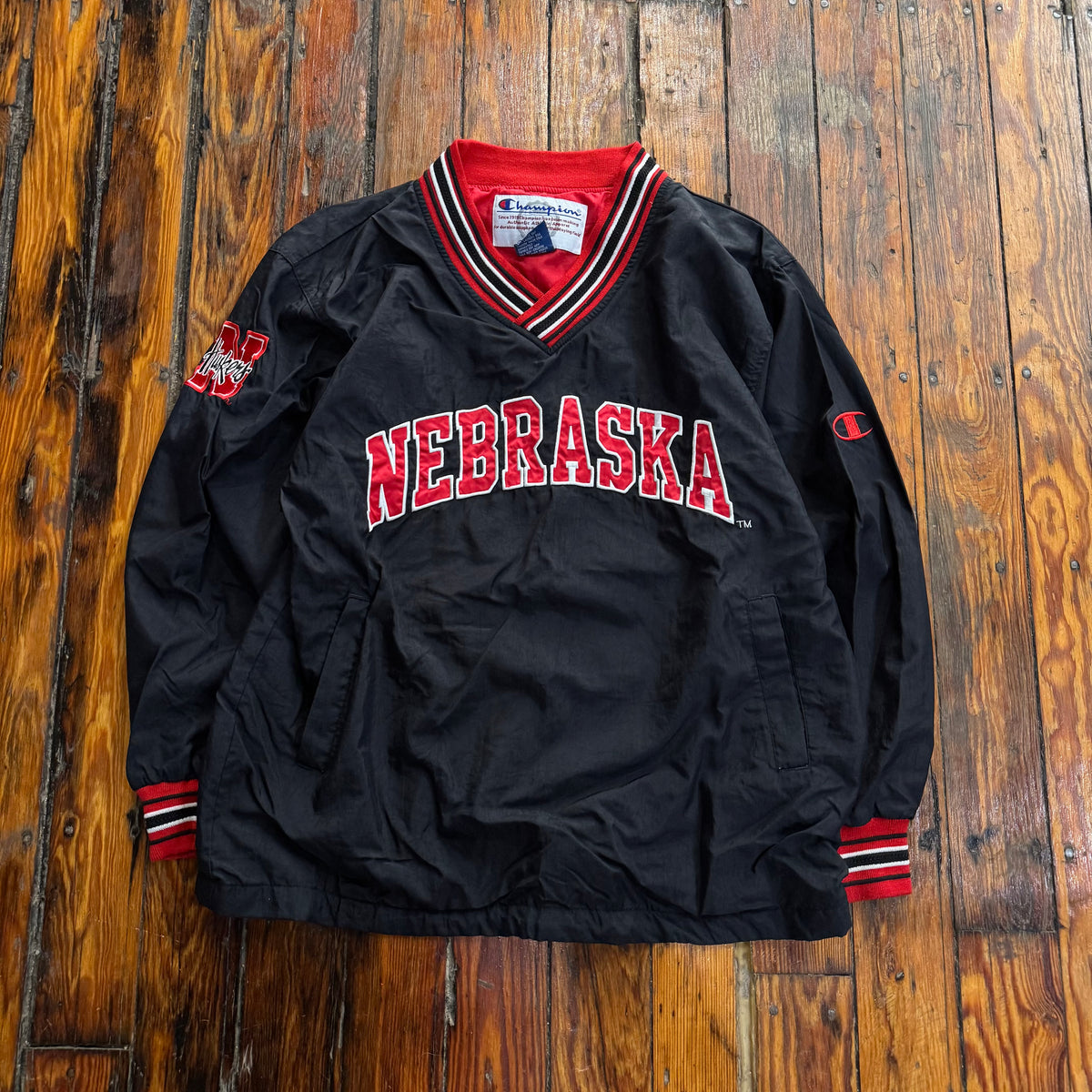 Vintage Nebraska Huskers SpellOut CrewNeck Sz M