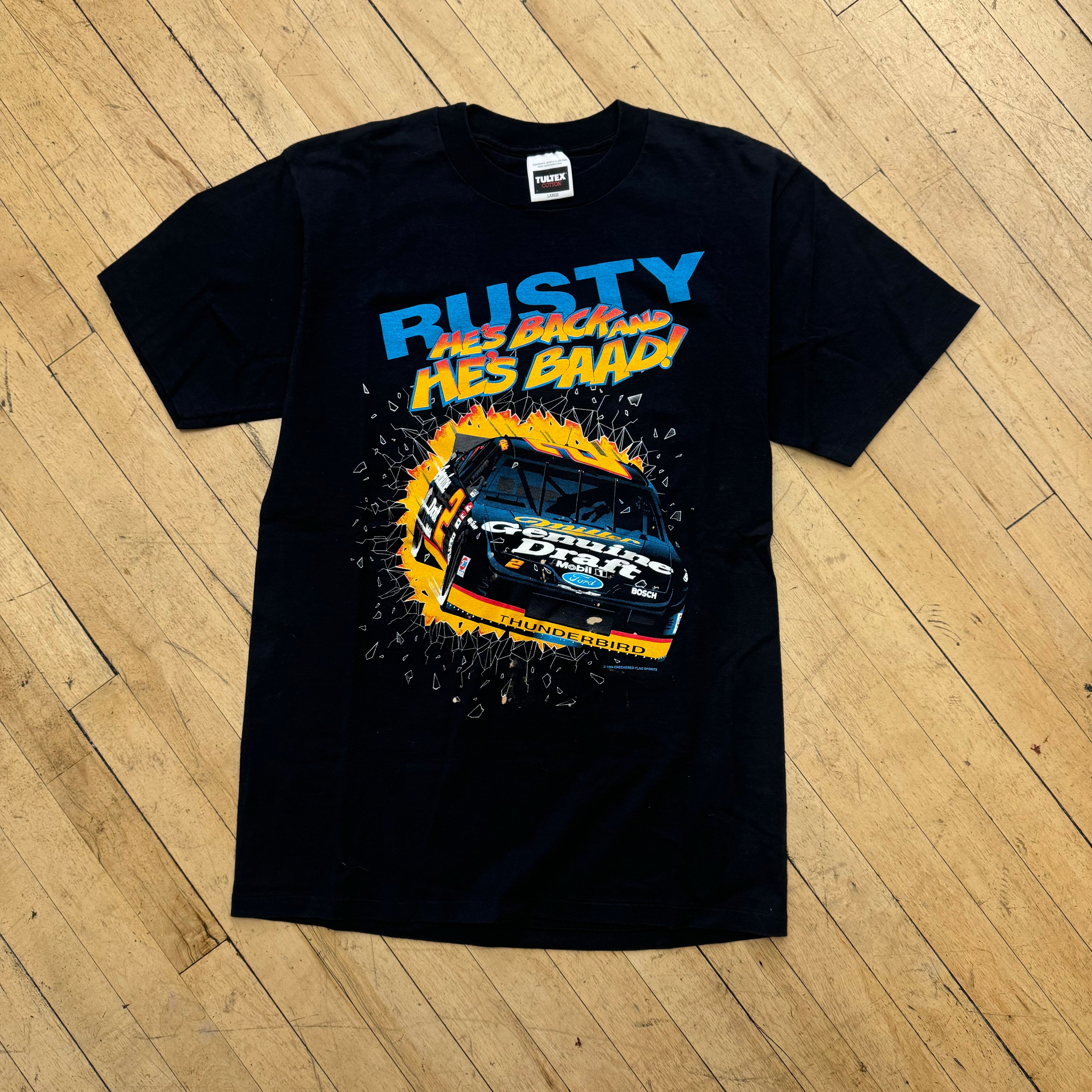 Vintage Rusty Wallace He’s Back T-shirt Sz L