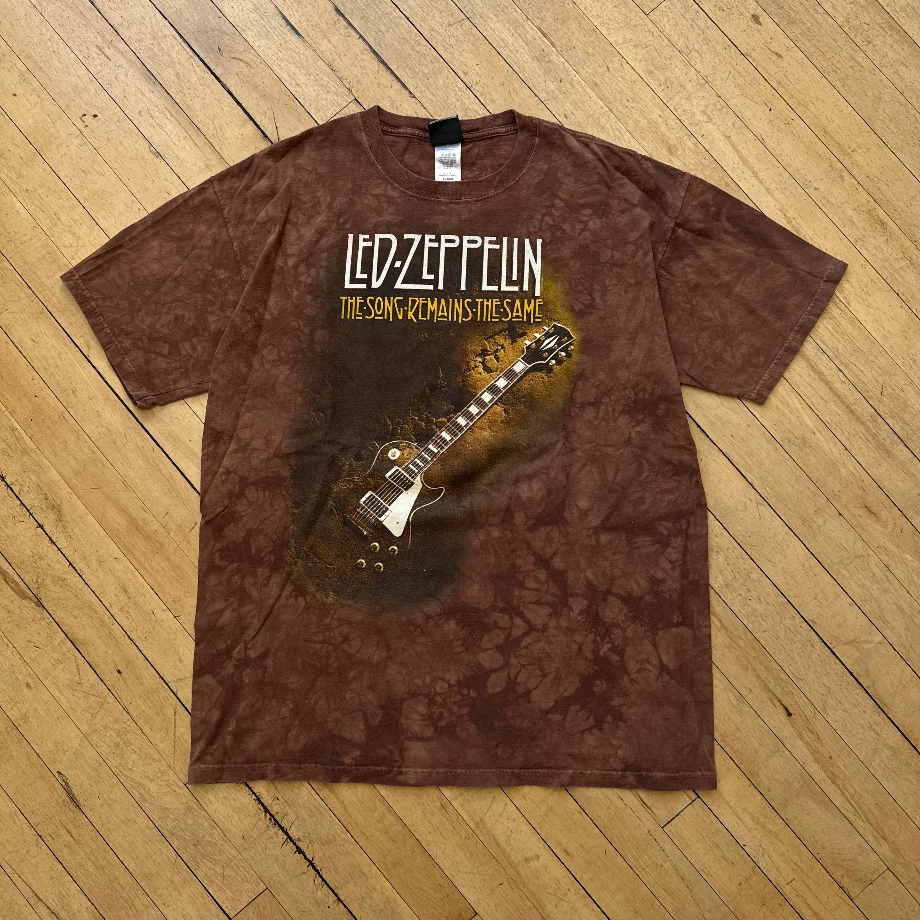 Y2K Led Zeppelin Guitar T-shirt Sz XL