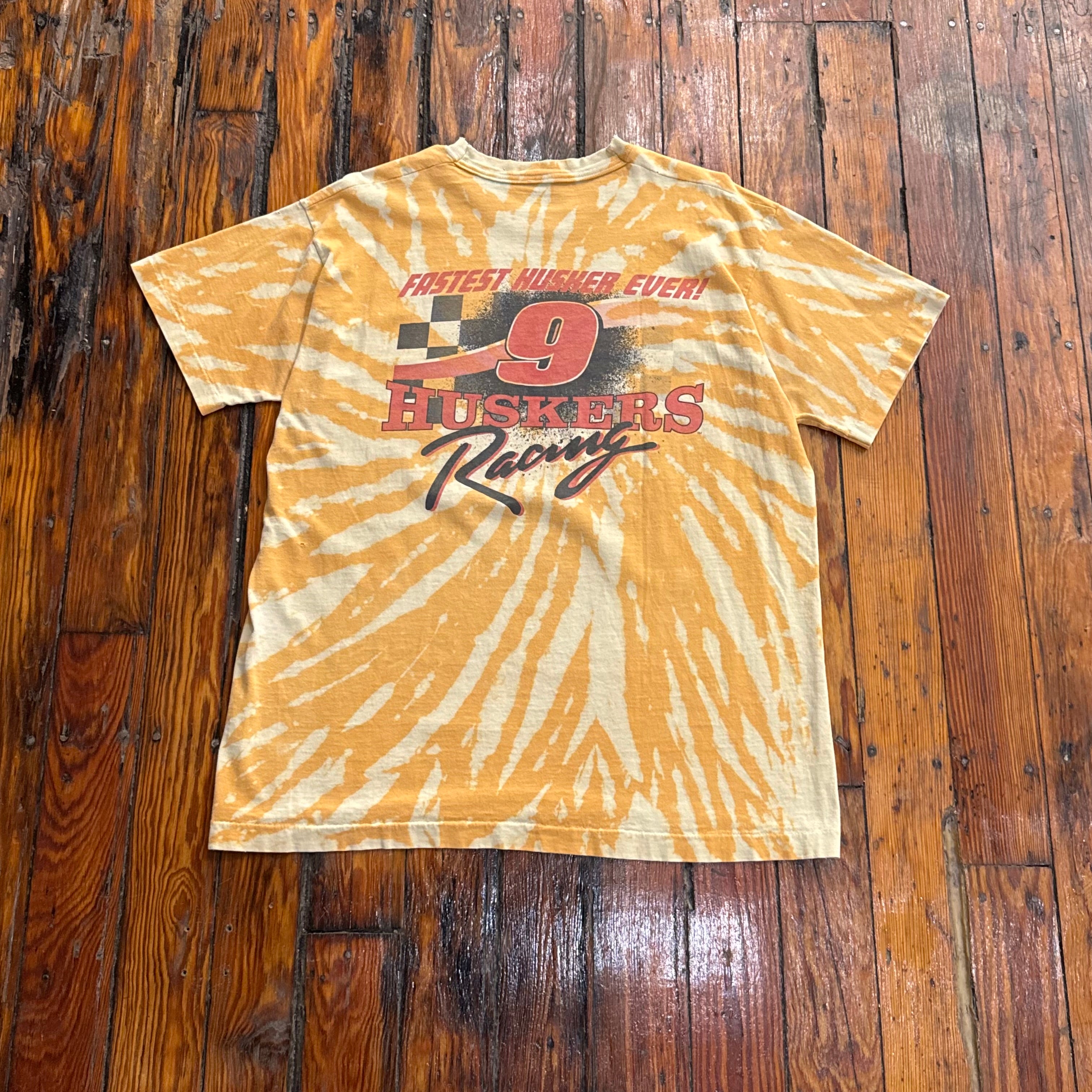 Vintage Nebraska Huskers Racing T-shirt Sz XL