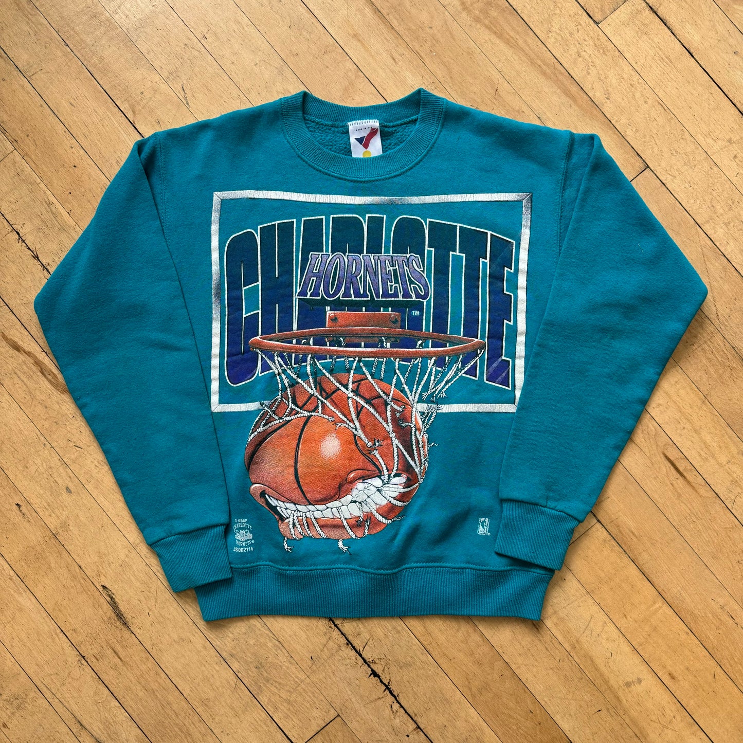 Vintage Charlotte Hornets CrewNeck Sz YTH L