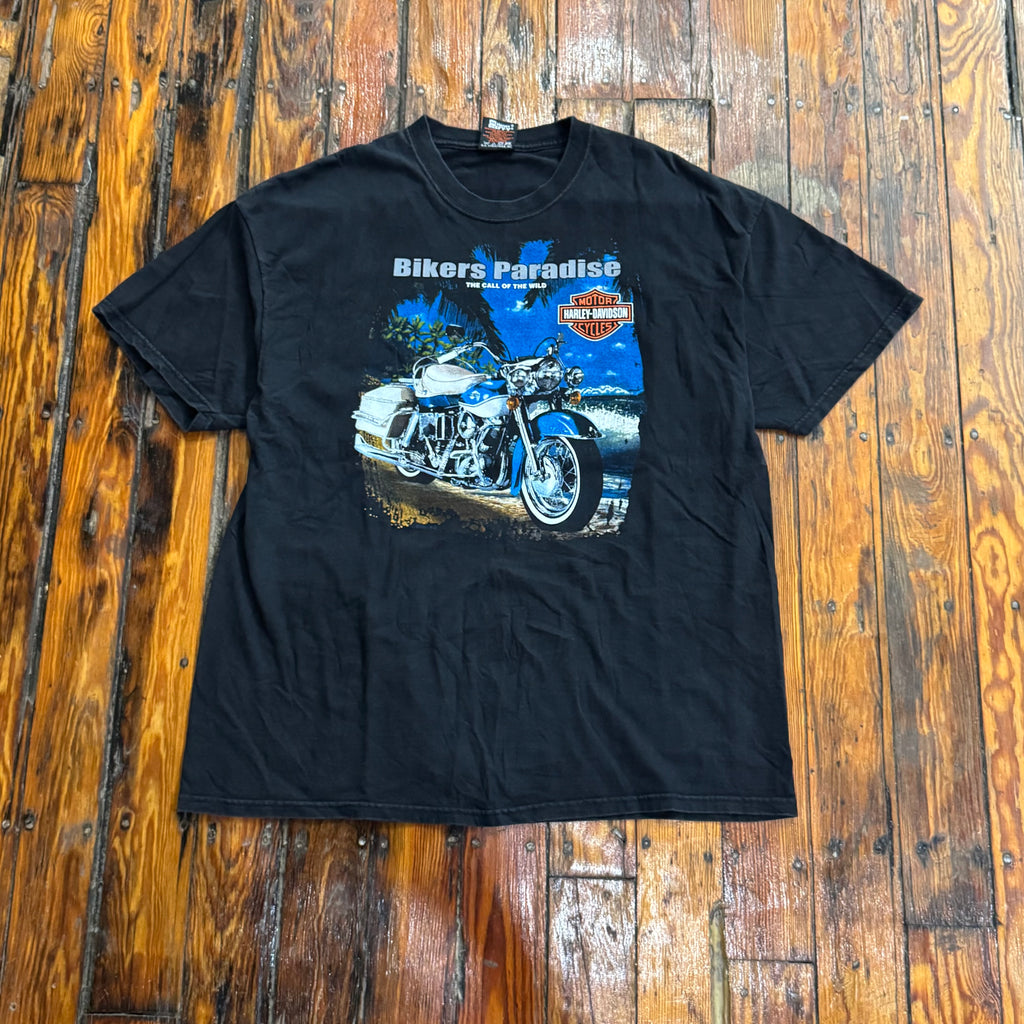 Y2K Harley Davidson Bikers Paradise T-shirt Sz XL