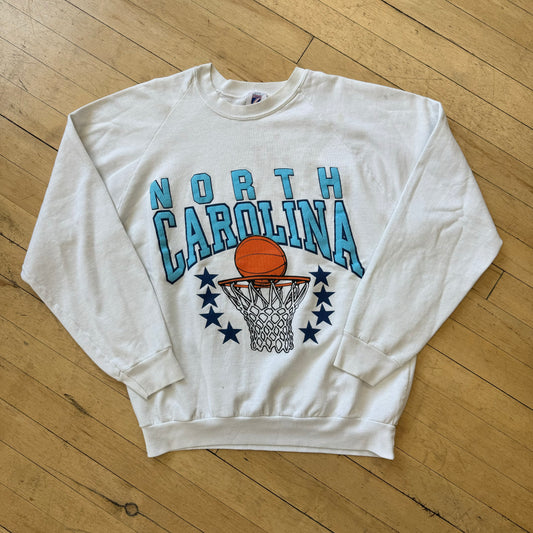 Vintage Logo 7 North Carolina CrewNeck Sz L