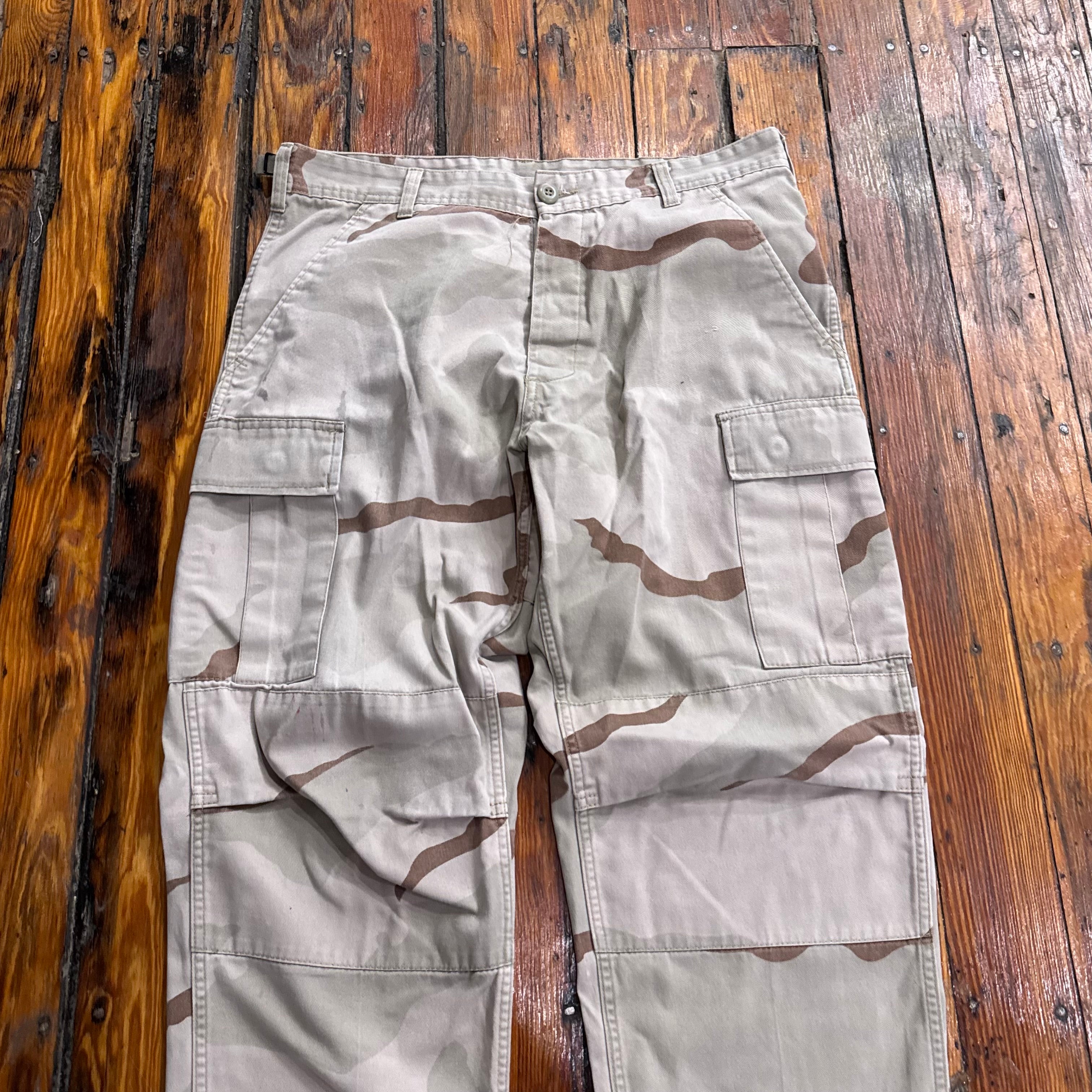 Vintage Army Light Camo Cargo Pants Sz 32